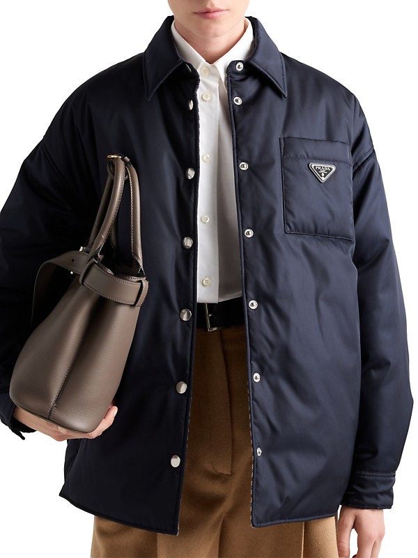 Shop Prada Re-Nylon Blouson Jacket | Saks Fifth Avenue Shop Prada Re-Nylon Blouson Jacket | Saks Fifth Avenue