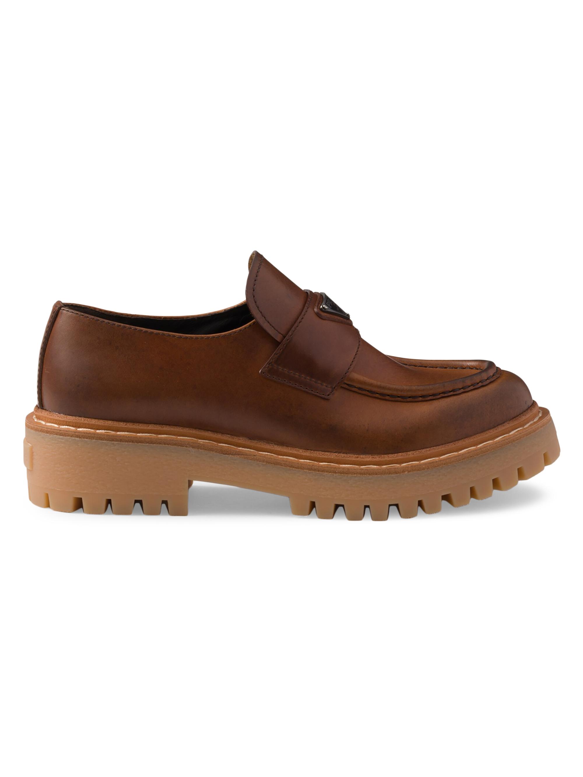 Prada Leather Loafers | Saks Fifth Avenue
