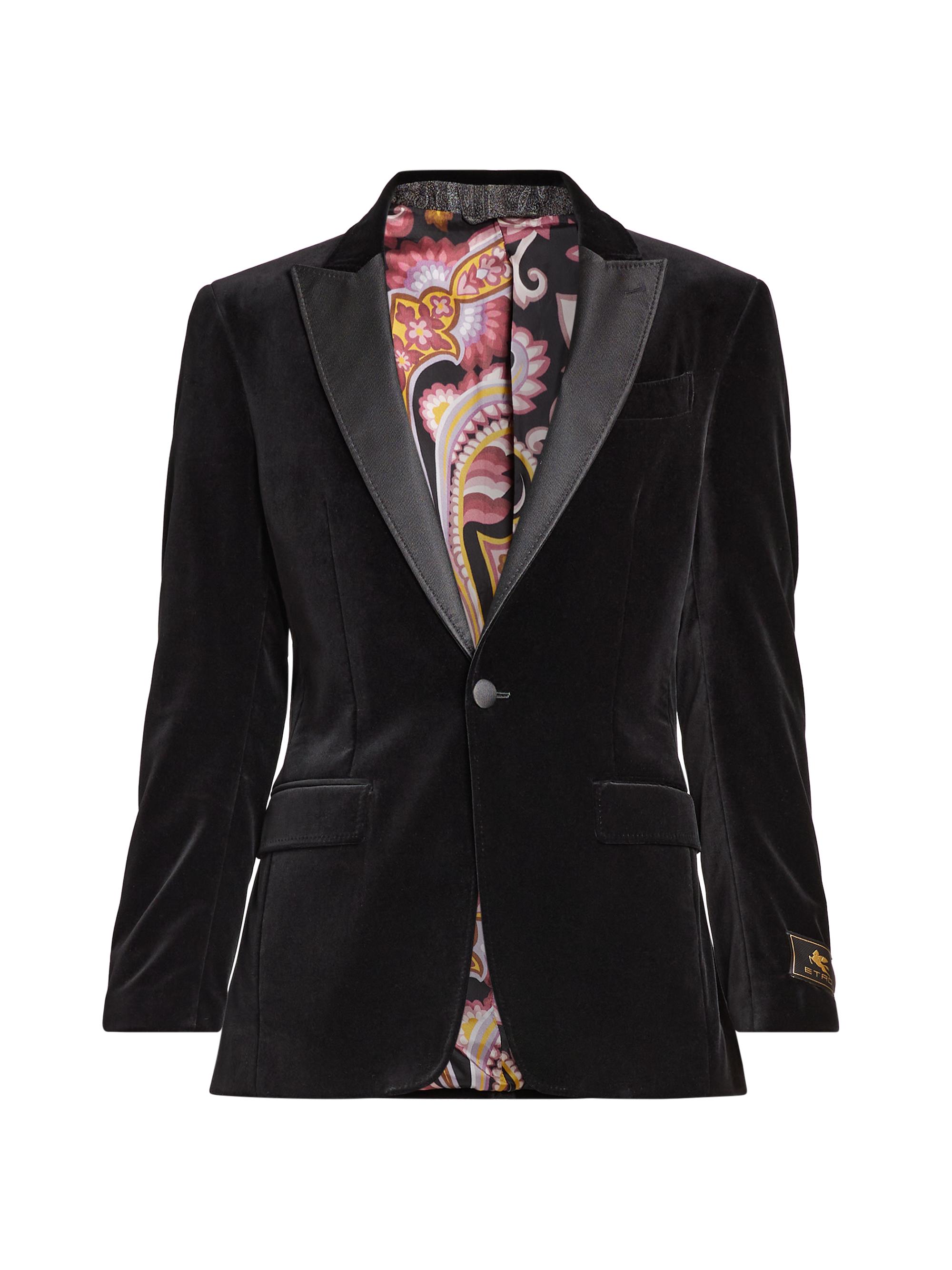 Etro Stretch-Velvet Tuxedo Jacket | Saks Fifth Avenue