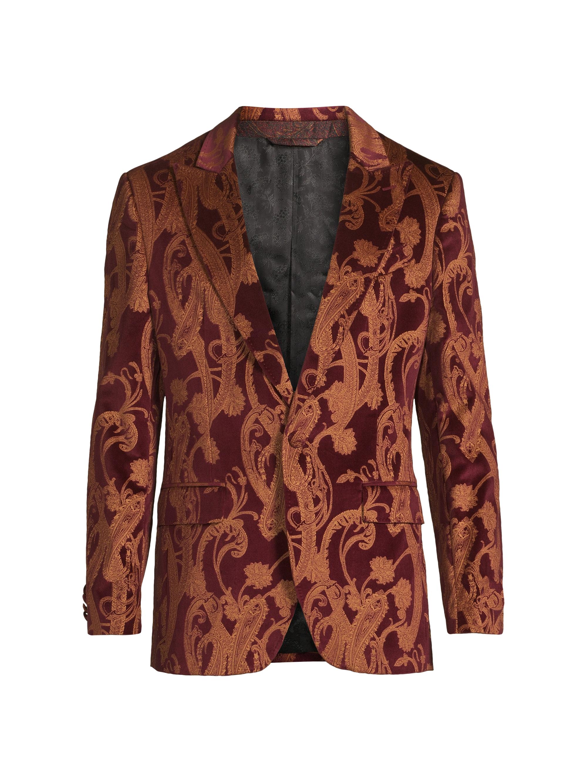 Etro Men's Paisley Velvet Blazer - Bicolour