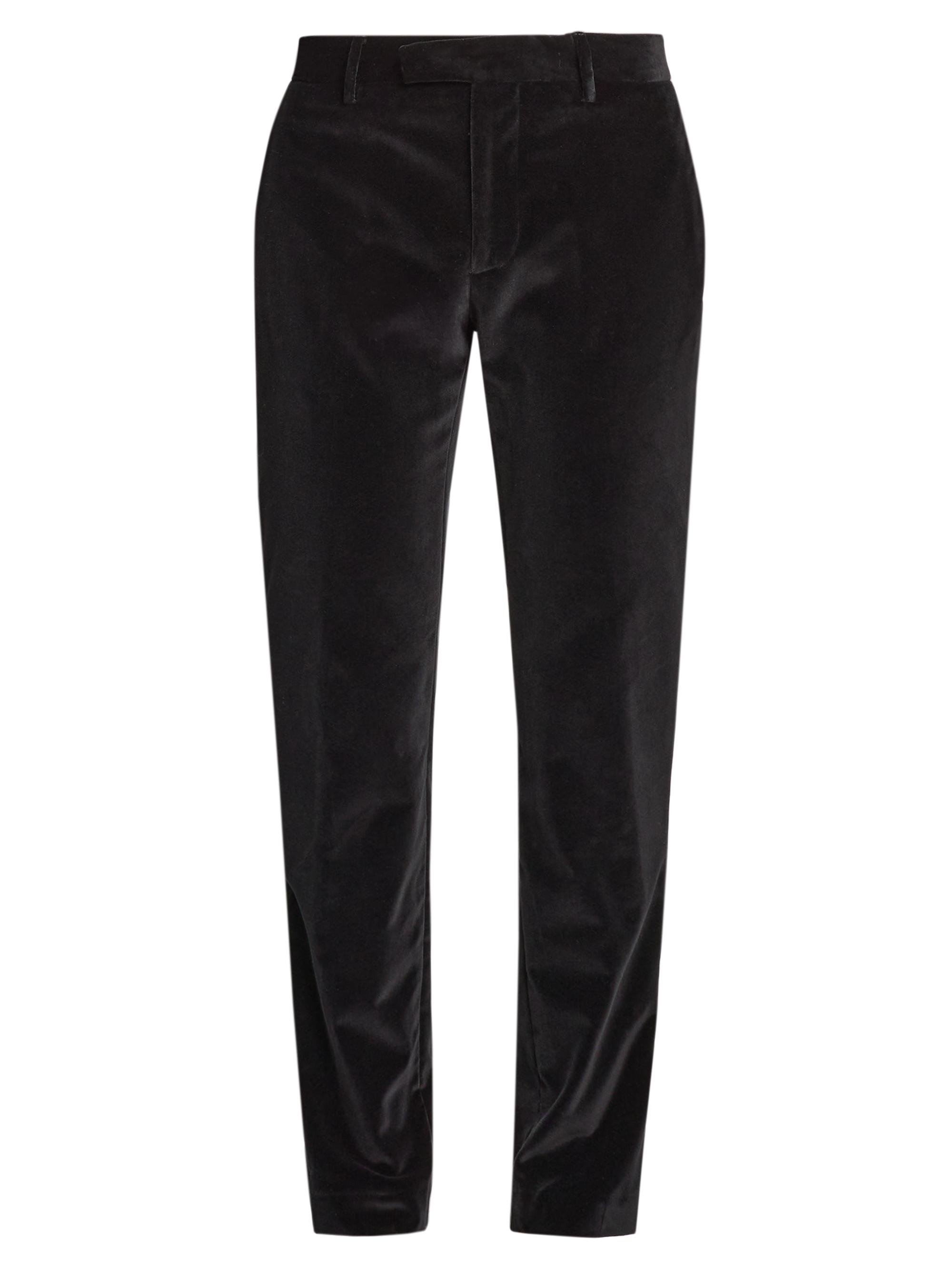Etro Men's Stretch-Velvet Tuxedo Trousers - Black