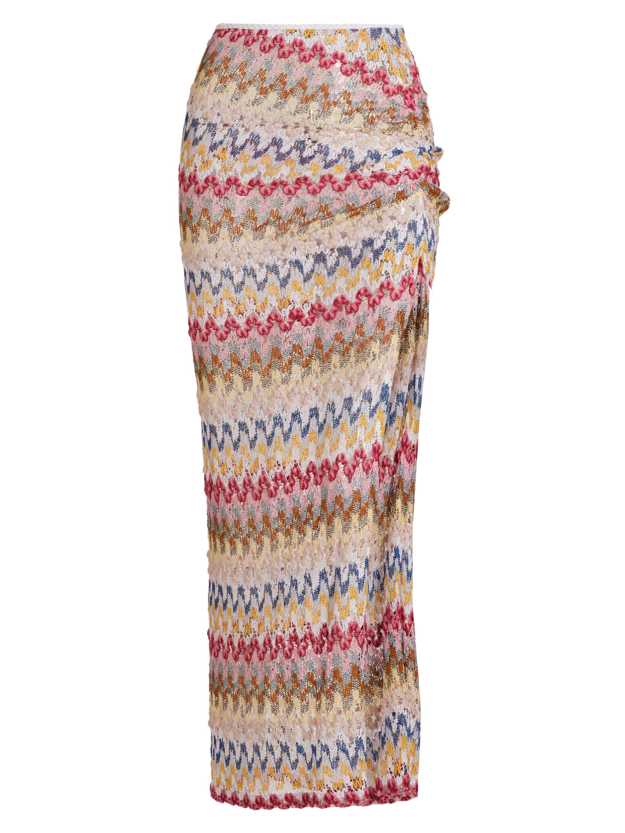 Missoni Women's Raschel Lace Cover-Up Maxi Skirt - Multi White Base