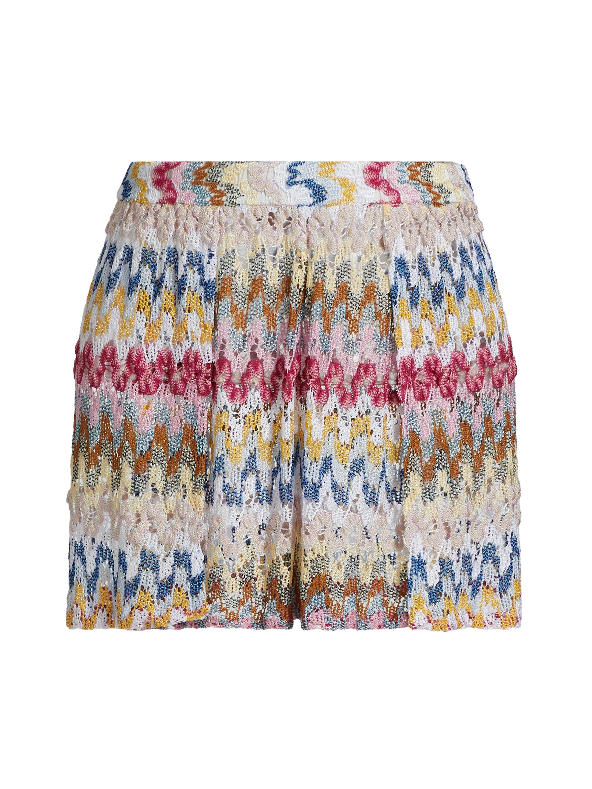 Missoni Women's Raschel Lace Cover-Up Miniskirt - Multi White Base