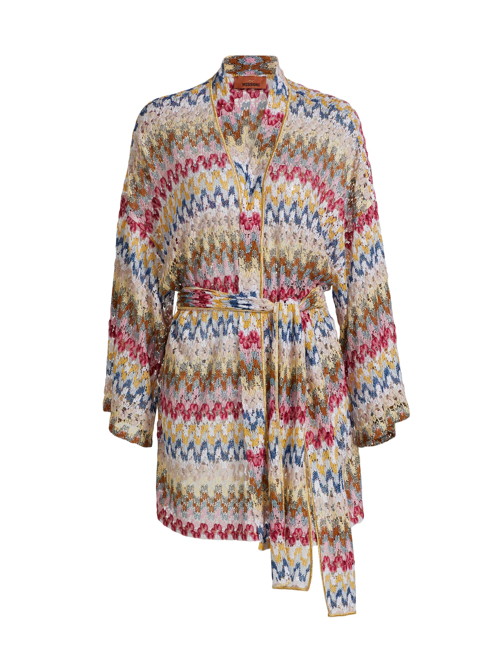 Missoni Women's Raschel Lace Cover-Up Shirtdress - Multi White Base