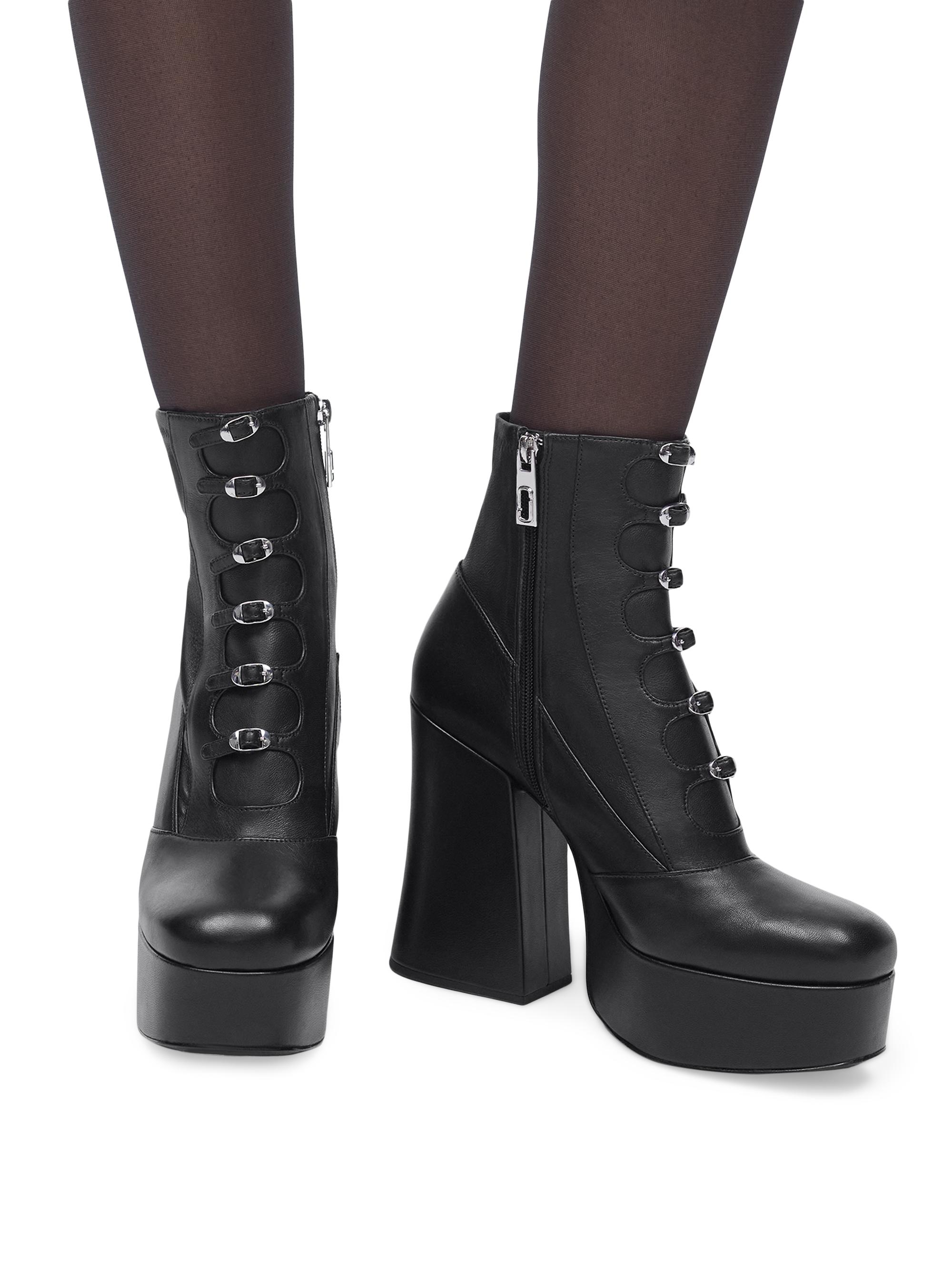 Marc Jacobs The Kiki Stretch 125MM Leather Boots | Saks Fifth Avenue