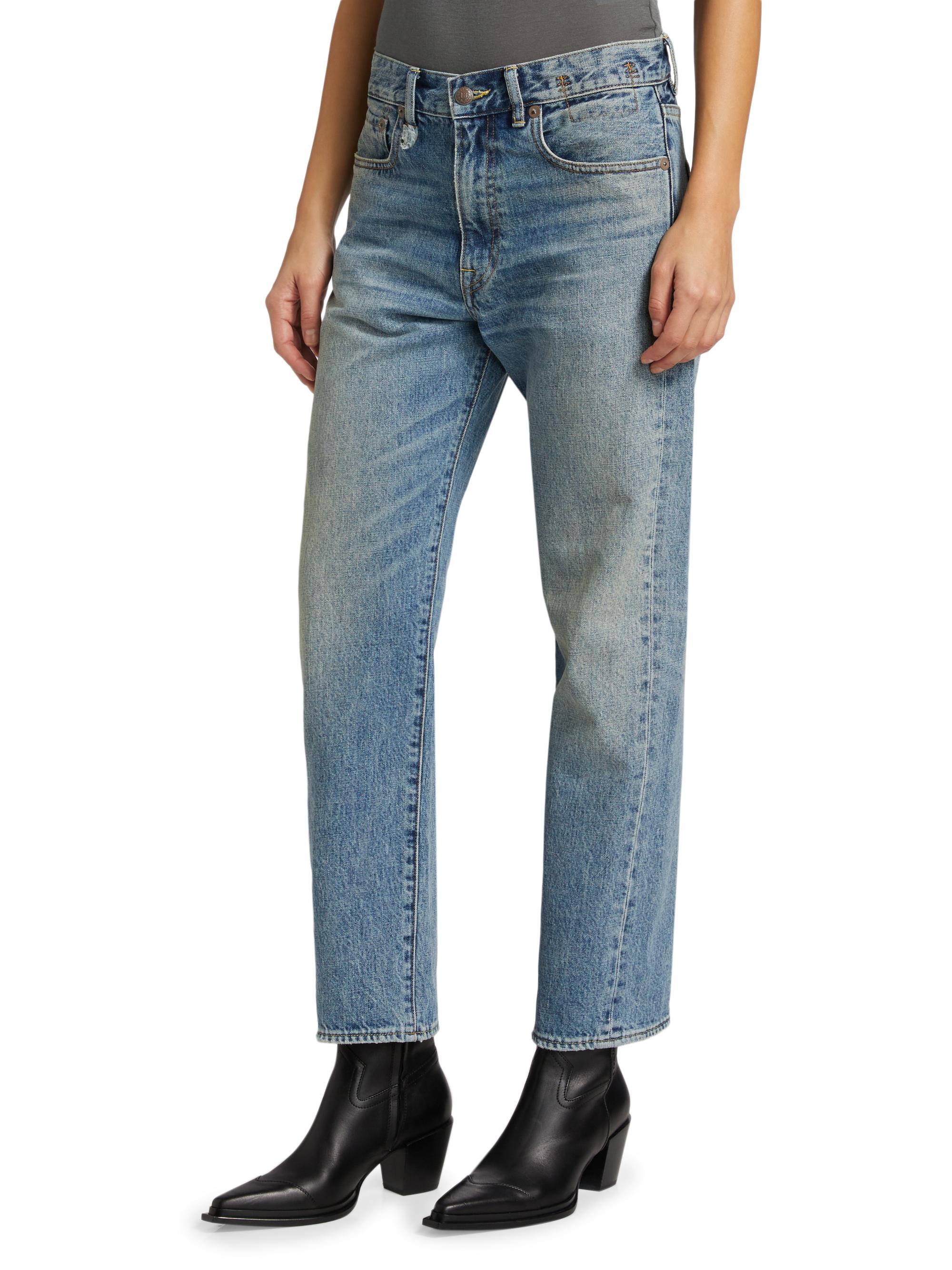 R13 Boyfriend Mid-Rise Tapered Jeans | Saks Fifth Avenue