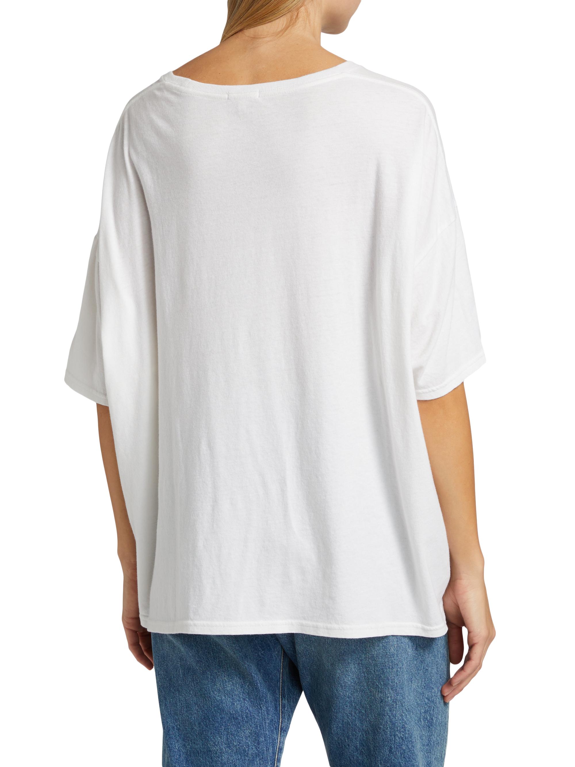 R13 New York Relaxed Cotton-Blend T-Shirt | Saks Fifth Avenue