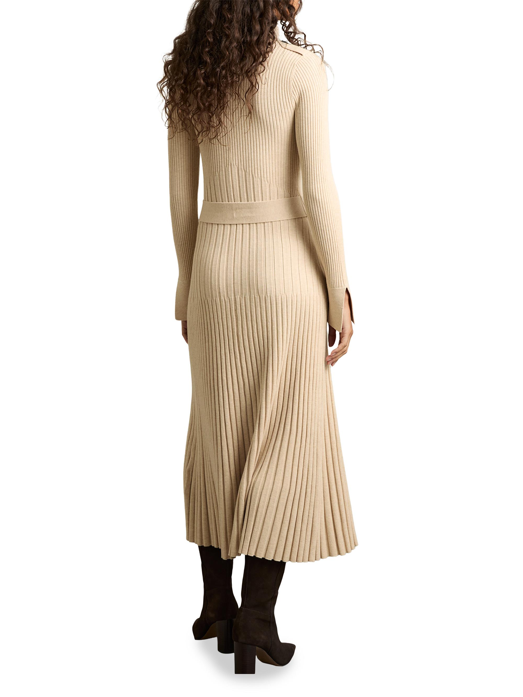 Reiss Vinette Rib-Knit Belted Midi-Dress | Saks Fifth Avenue