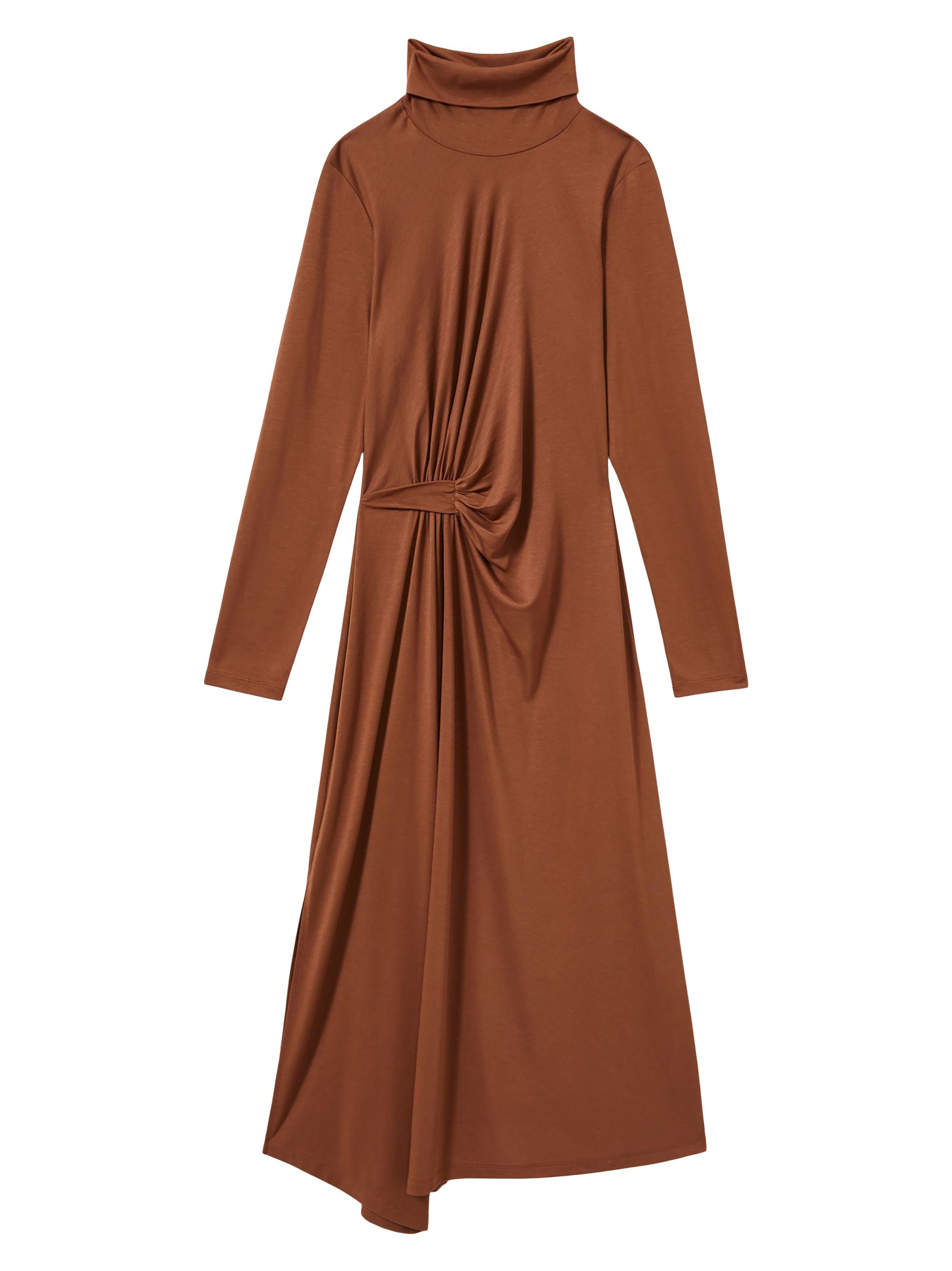 knee length dresses for ladies Navy Jersey Lisette Midi Dress