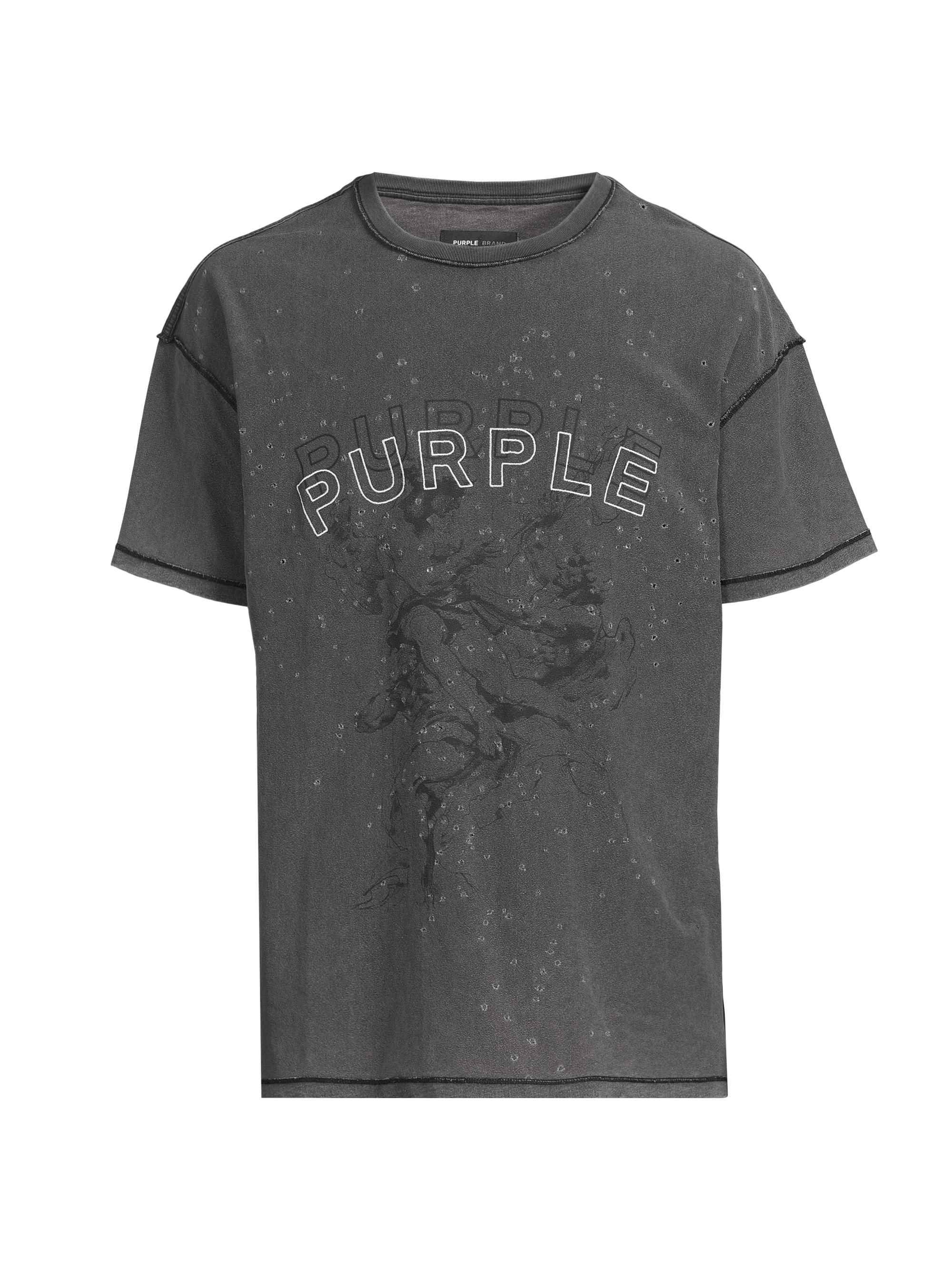 Purple Brand Men's Logo Inside-Out T-Shirt - Black
