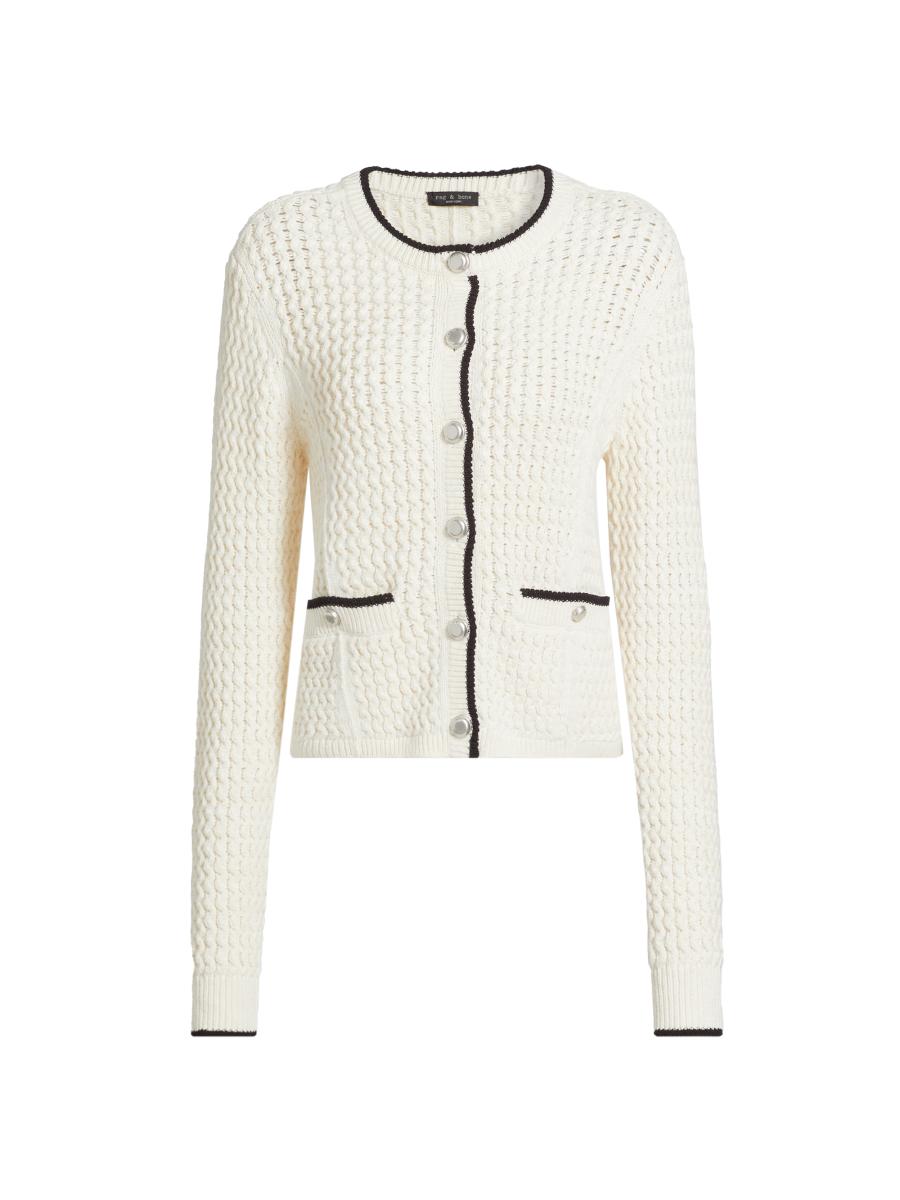 Shop rag & bone Daria Stretch Cotton Cardigan | Saks Fifth Shop rag & bone Daria Stretch Cotton Cardigan | Saks Fifth