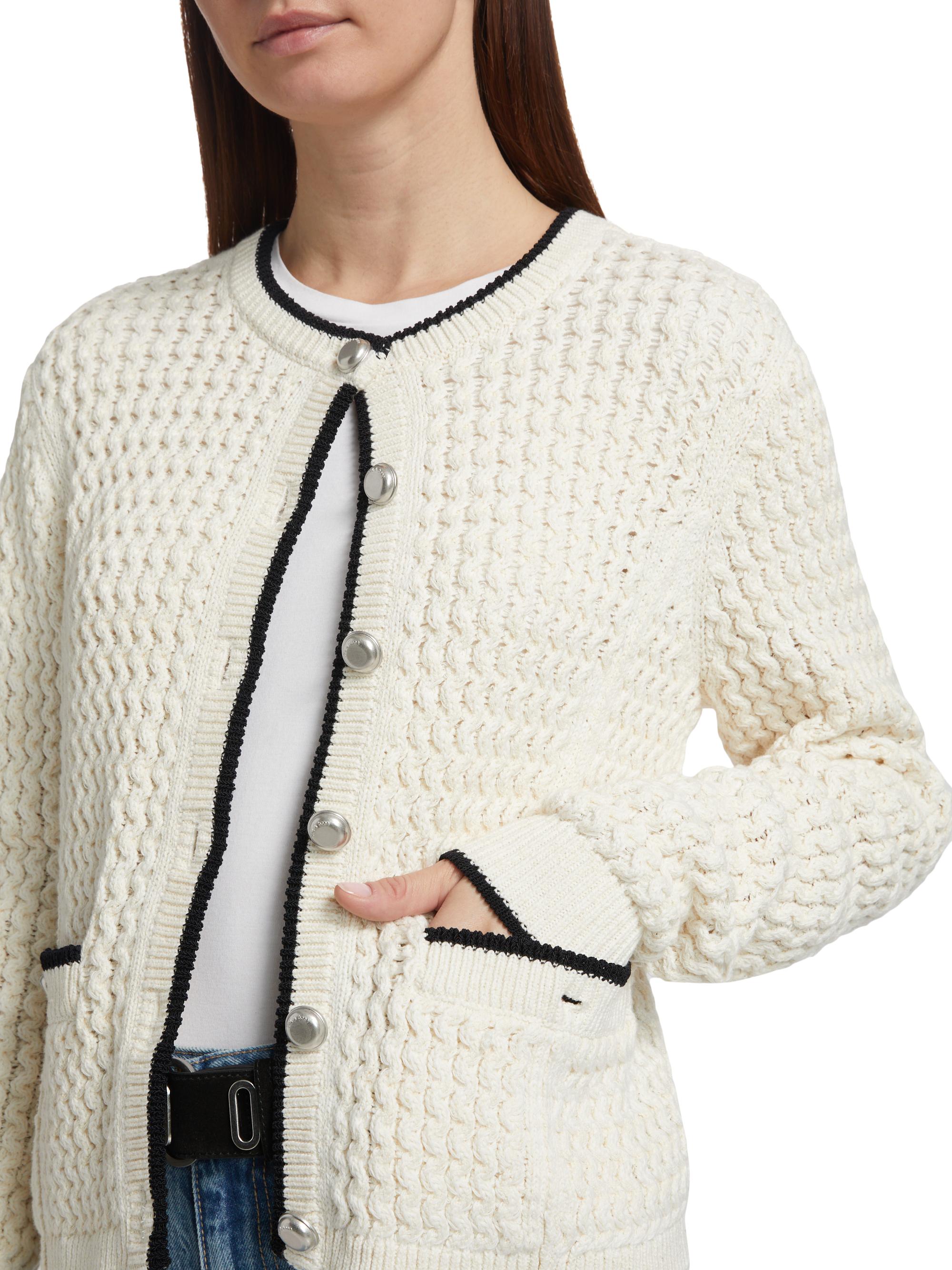 rag &amp; bone / JEAN カーディガン rag & bone Dina Short-Sleeve Cropped Cardigan | Saks Fifth Avenue