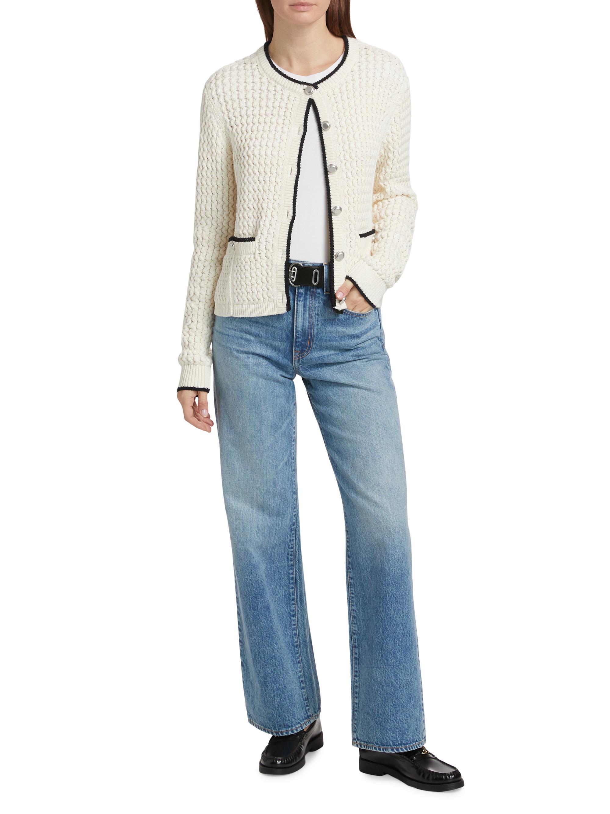 rag &amp; bone / JEAN カーディガン rag & bone Dina Short-Sleeve Cropped Cardigan | Saks Fifth Avenue