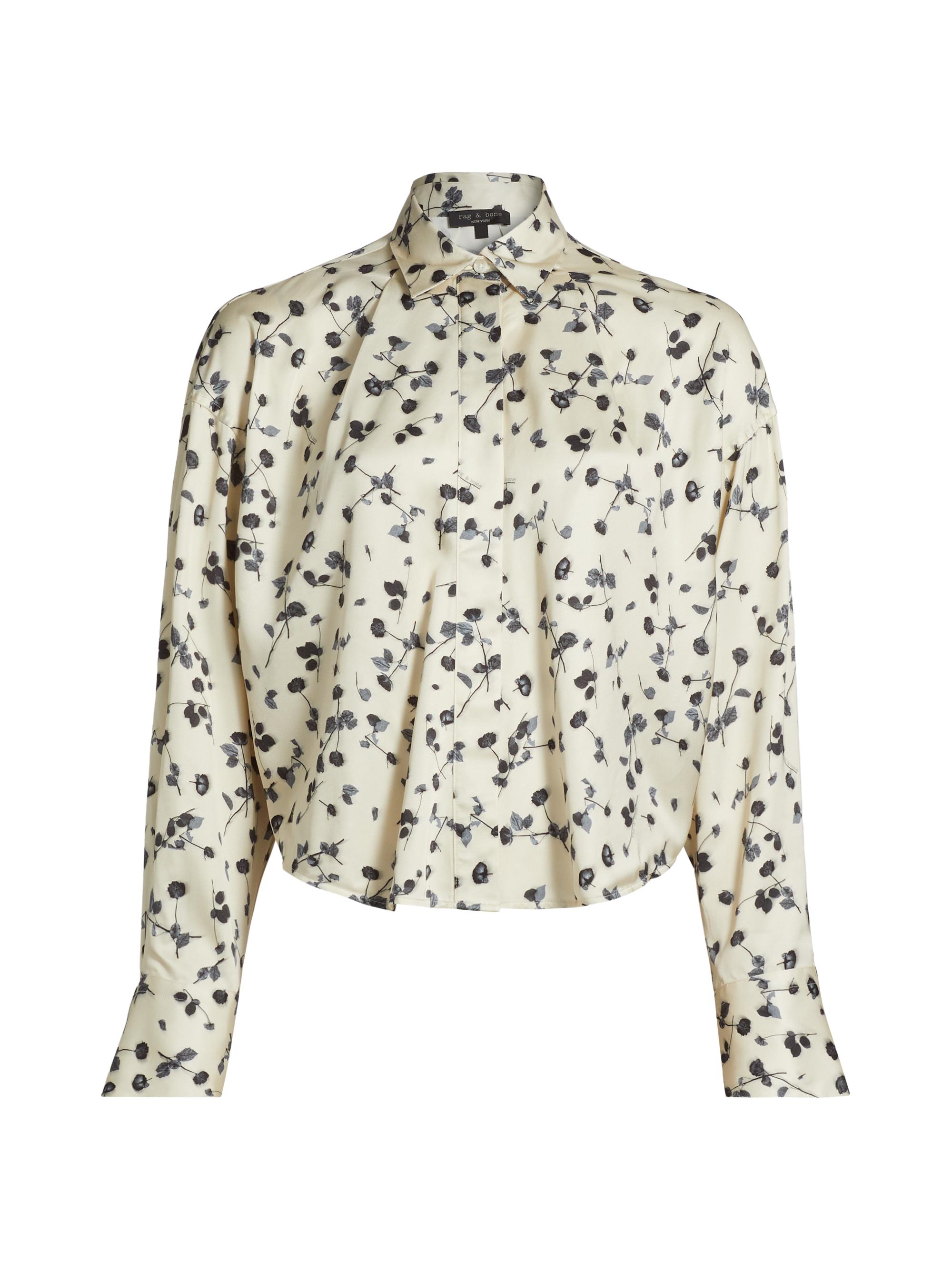 rag & bone Women's Martha Floral Satin Shirt -  Floral