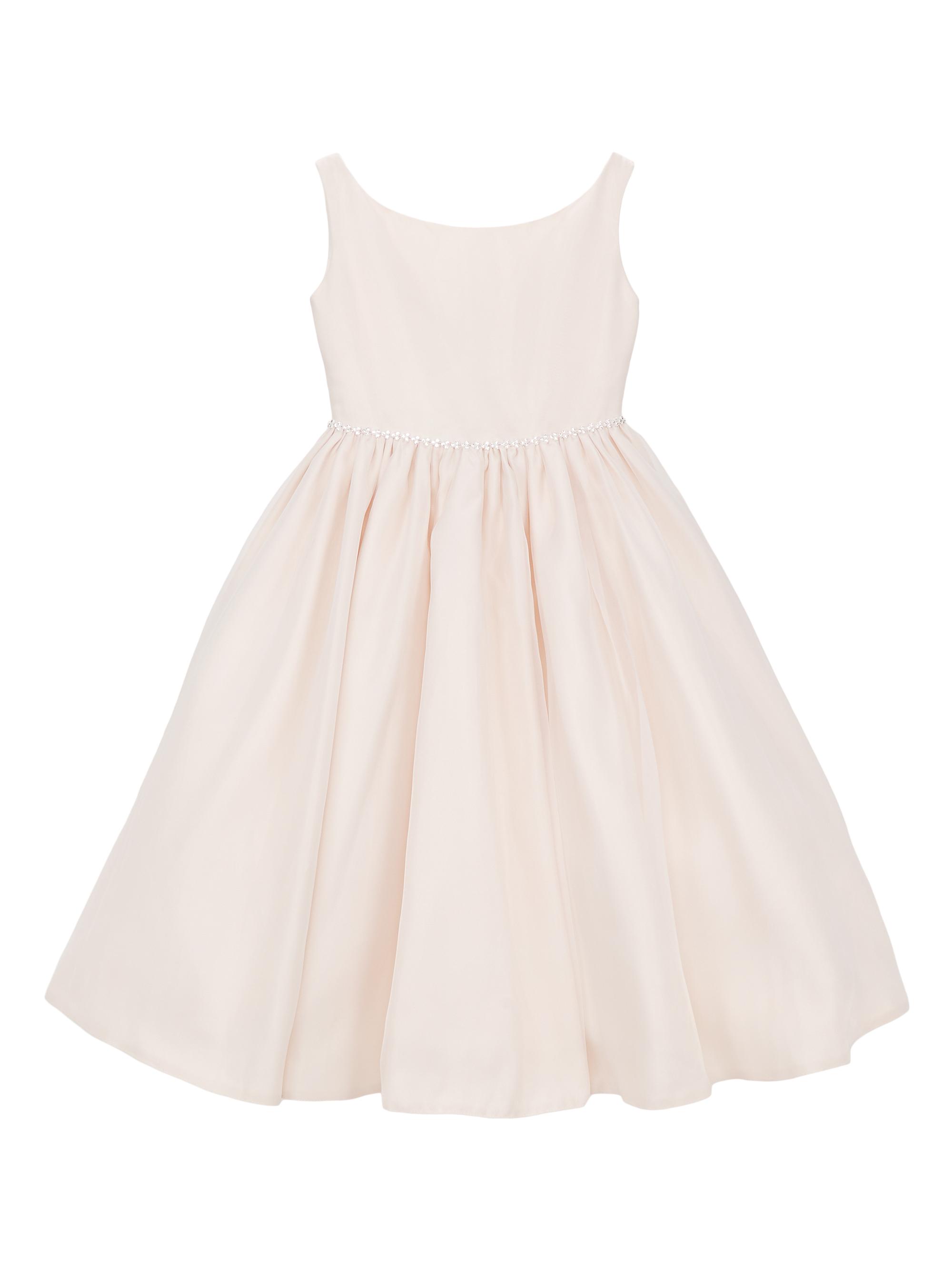 Joan Calabrese Little Girl's & Girl's Macis Sleeveless Organza Dress -  Petal