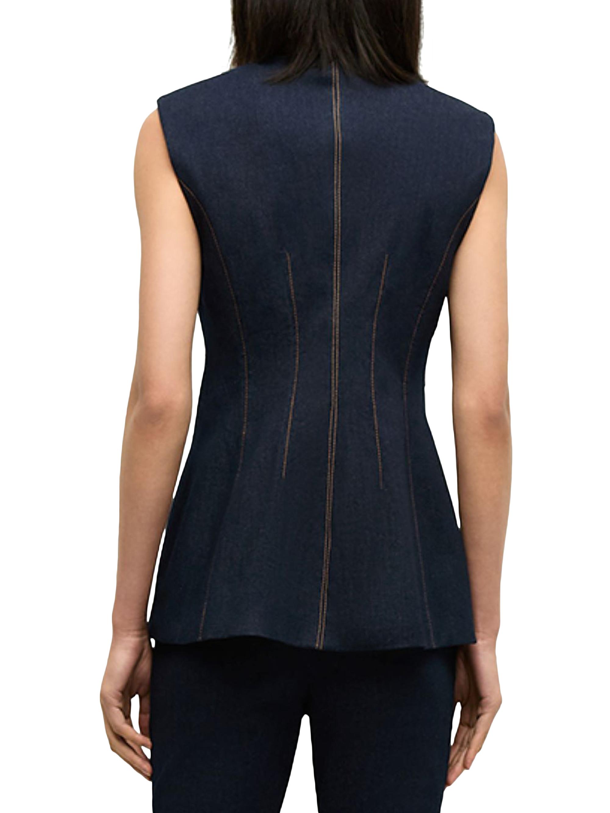 Veronica Beard Jessup Denim Vest | Saks Fifth Avenue