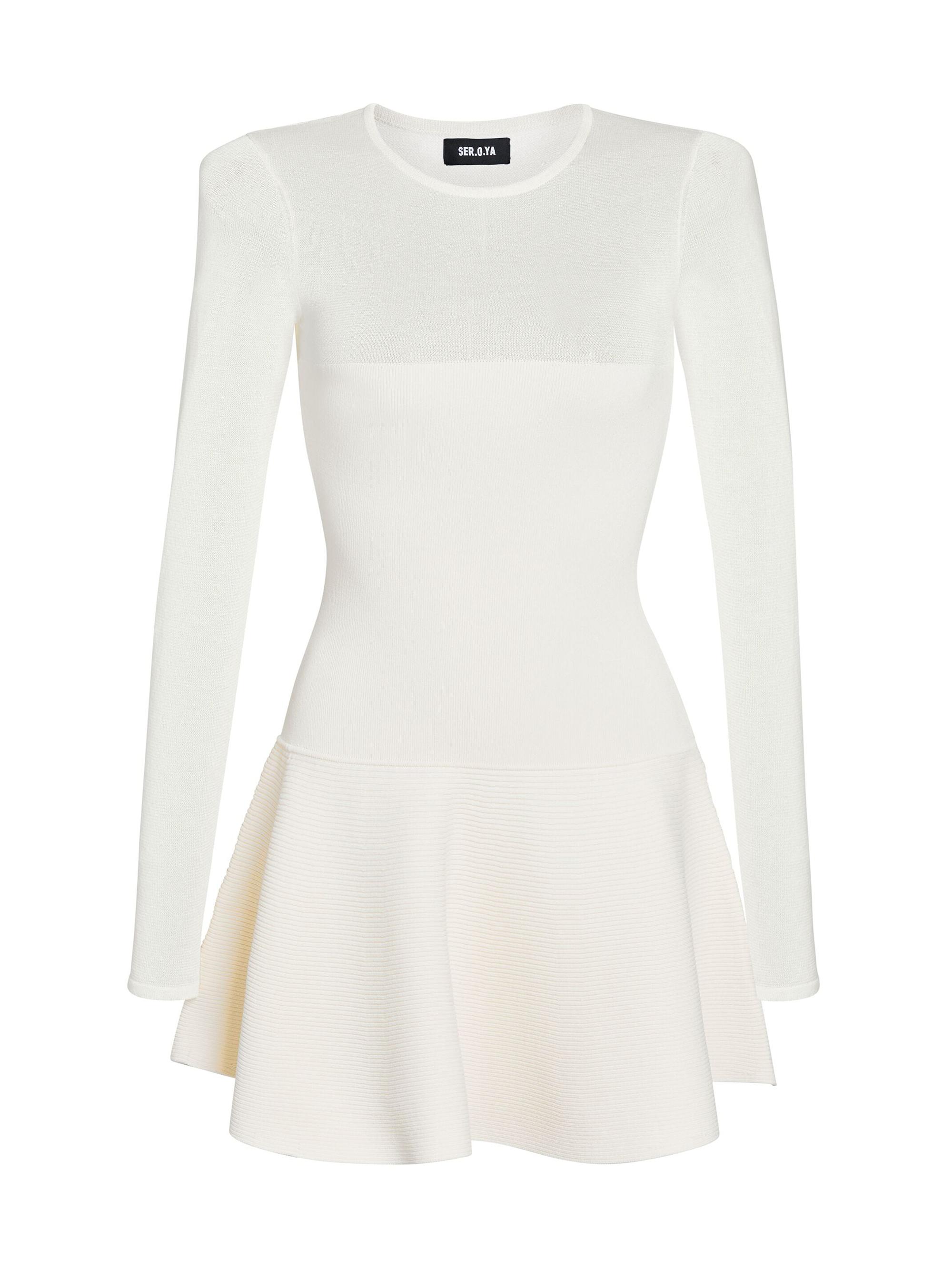 Ser.o.ya Women's Joselyn Knit Mini Dress - Eggshell