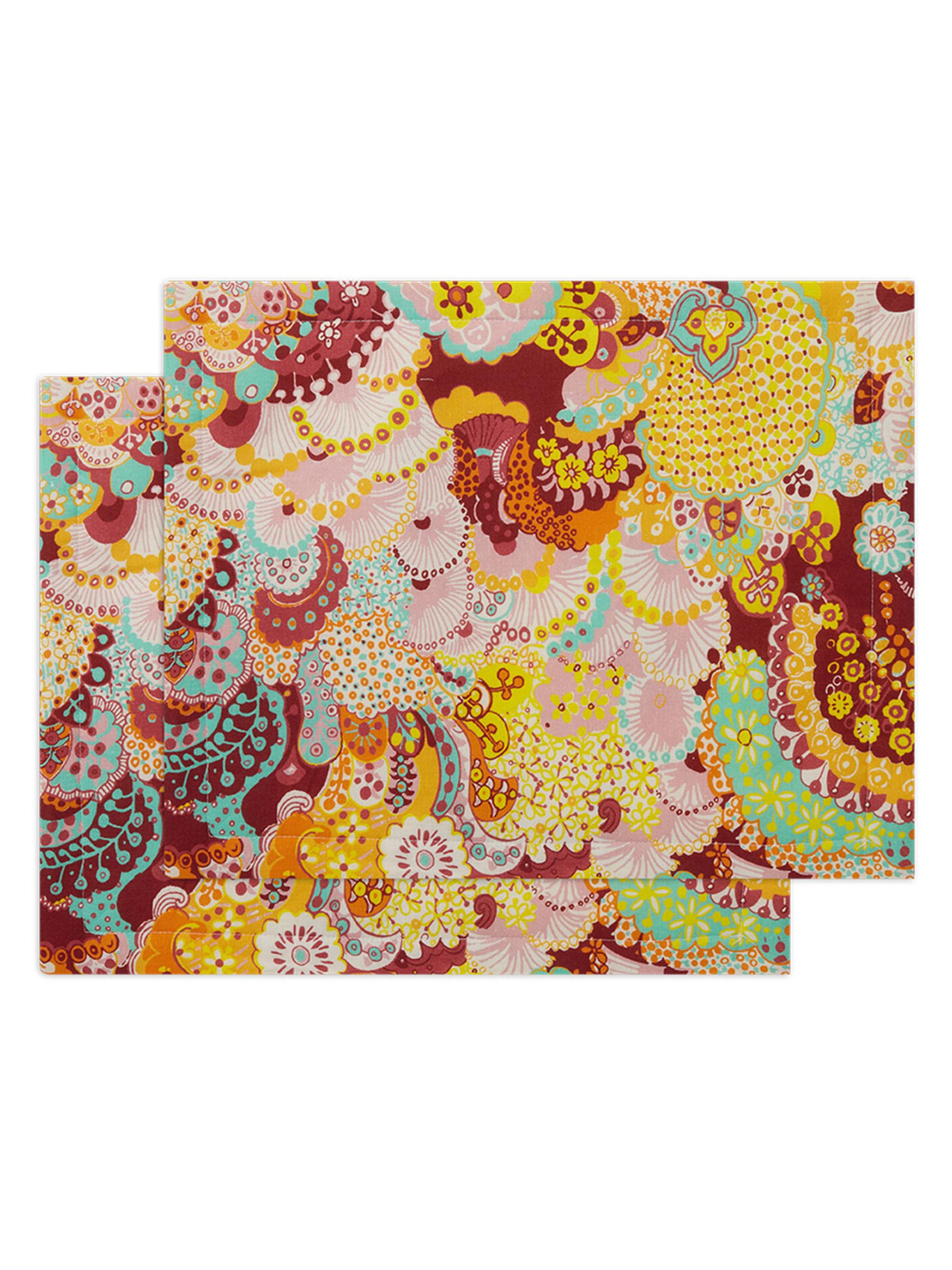 La DoubleJ Placemats Set of 2 - Holi Pink