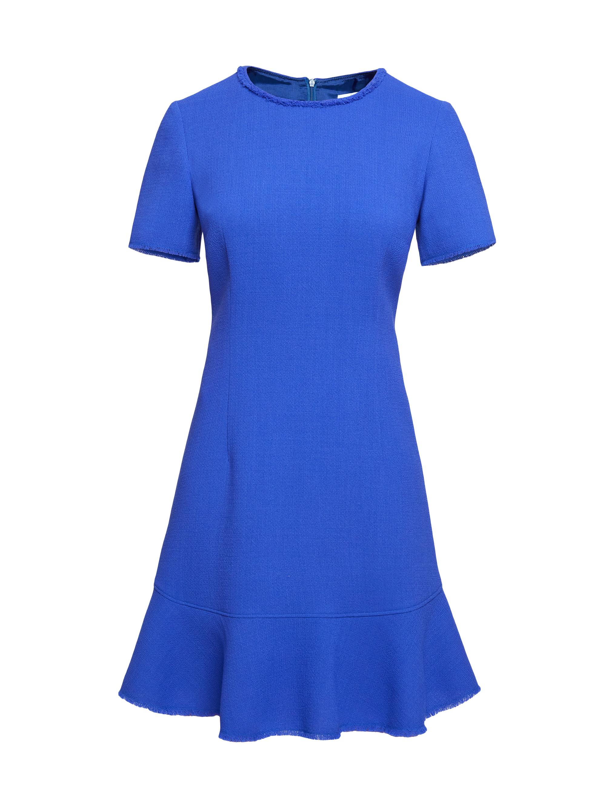 Santorelli Women's Virgin Wool Bouclé A-Line Dress - Violet Blue