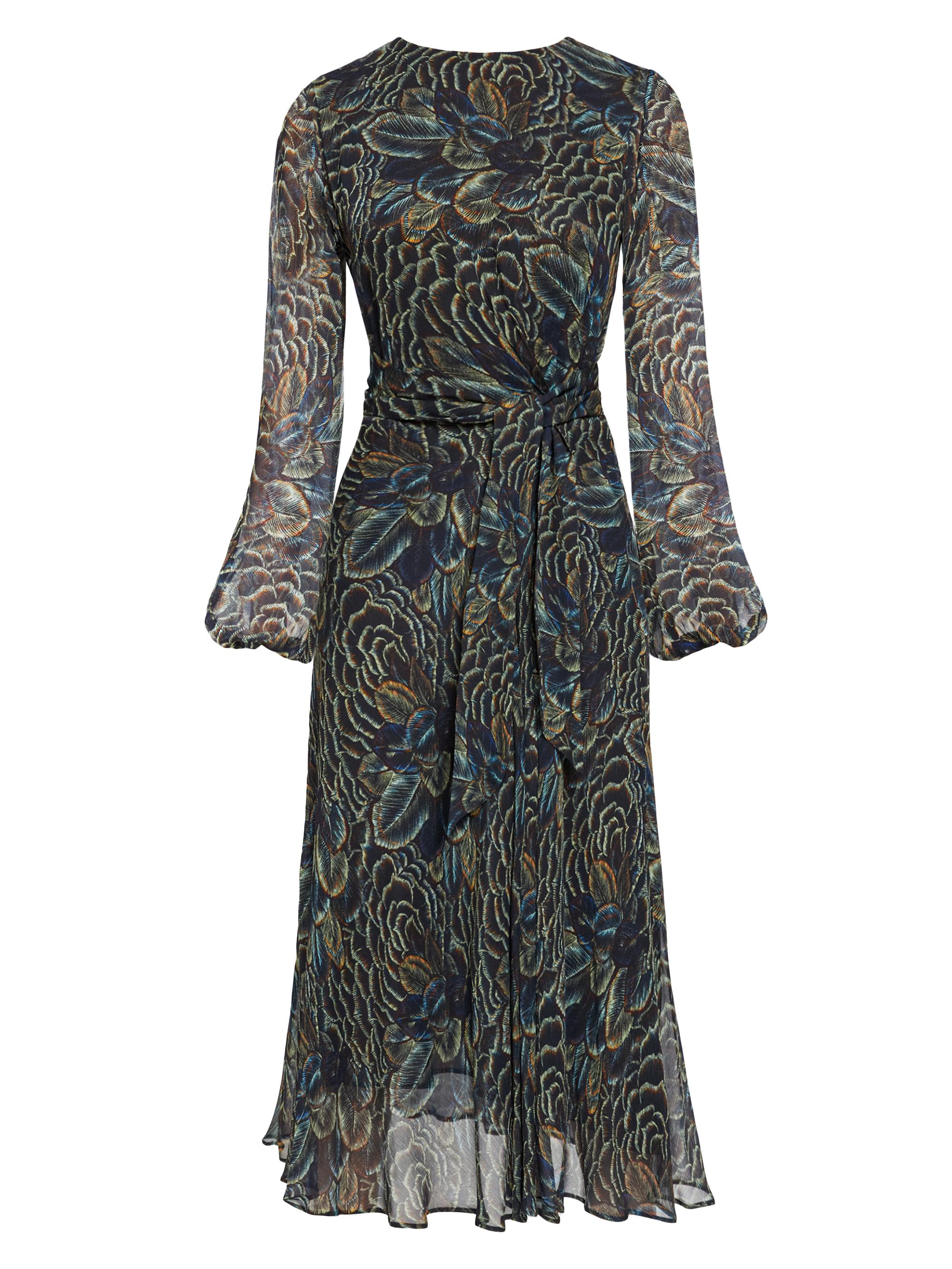 Santorelli Women's Callie Floral Georgette Midi-Dress - Space Blue