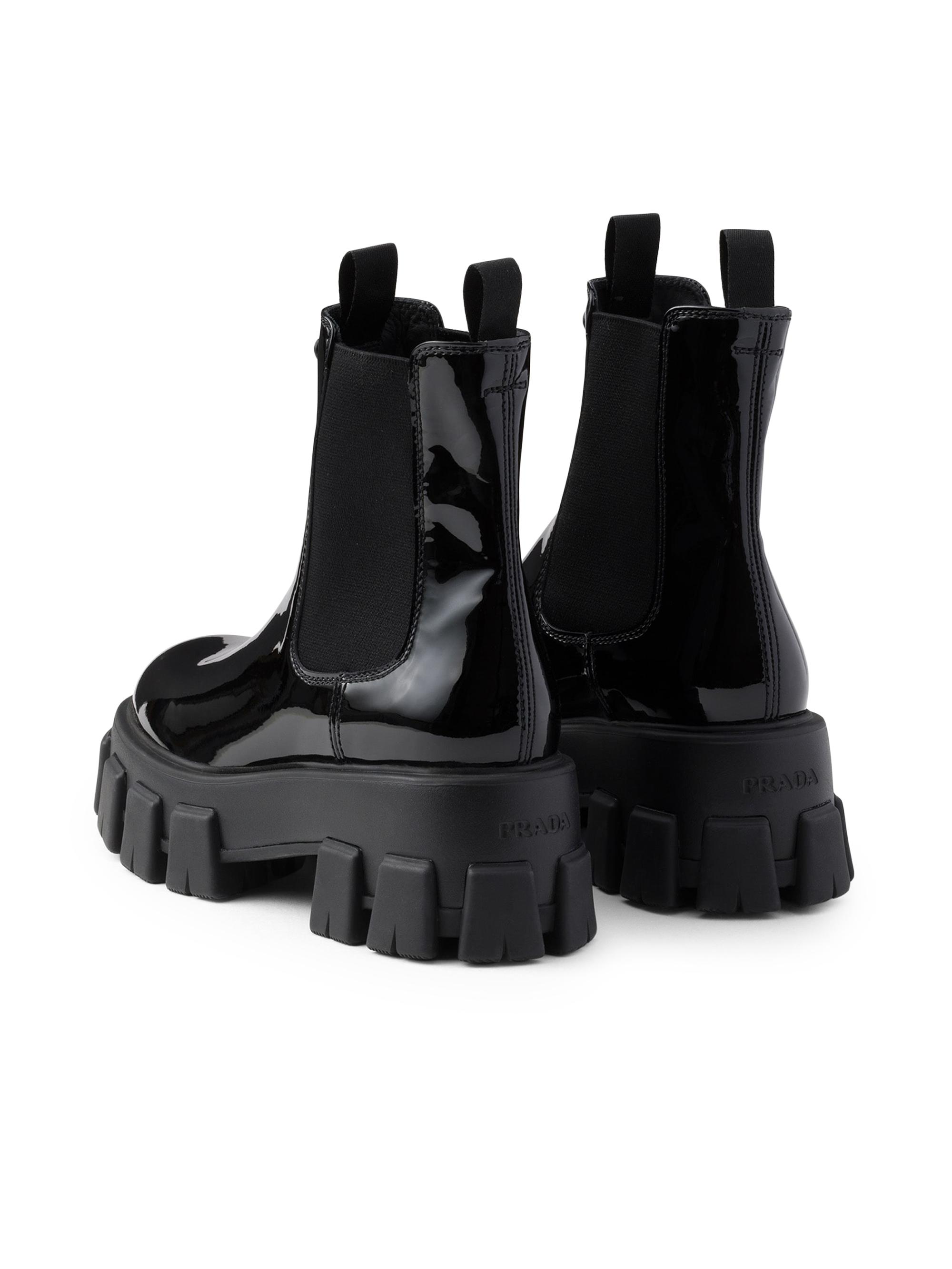 Prada Monolith Boots Prada Low Boots Prada Iconic Black Ankle