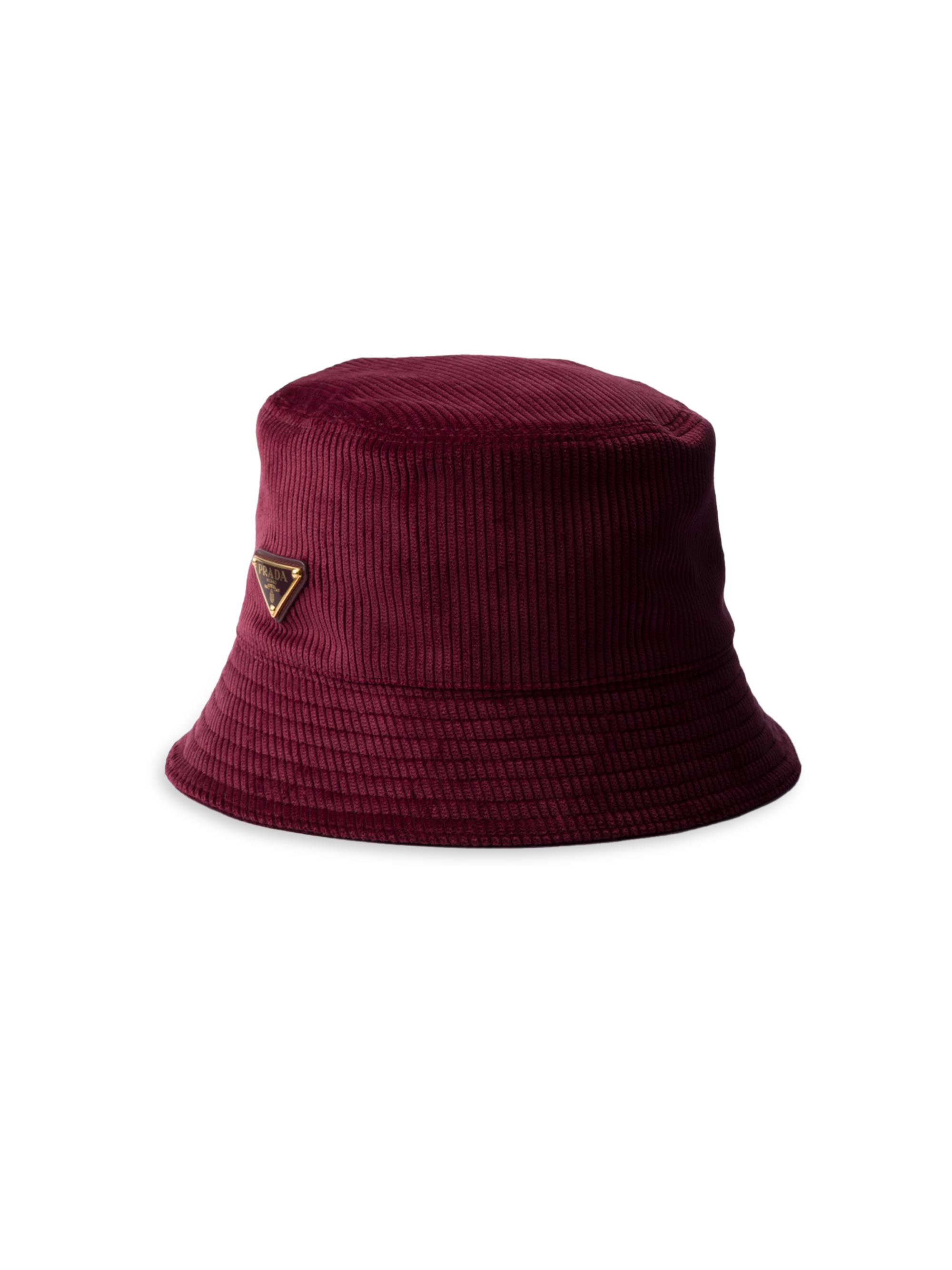 Prada Wide Brimmed Drill Bucket Hat | Saks Fifth Avenue