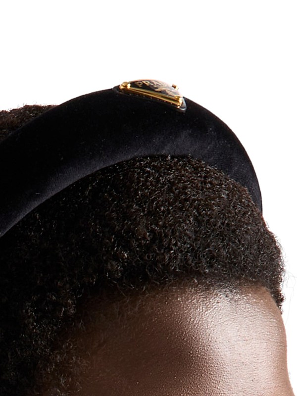 Shop Prada Velvet Headband | Saks Fifth Avenue Shop Prada Velvet Headband | Saks Fifth Avenue