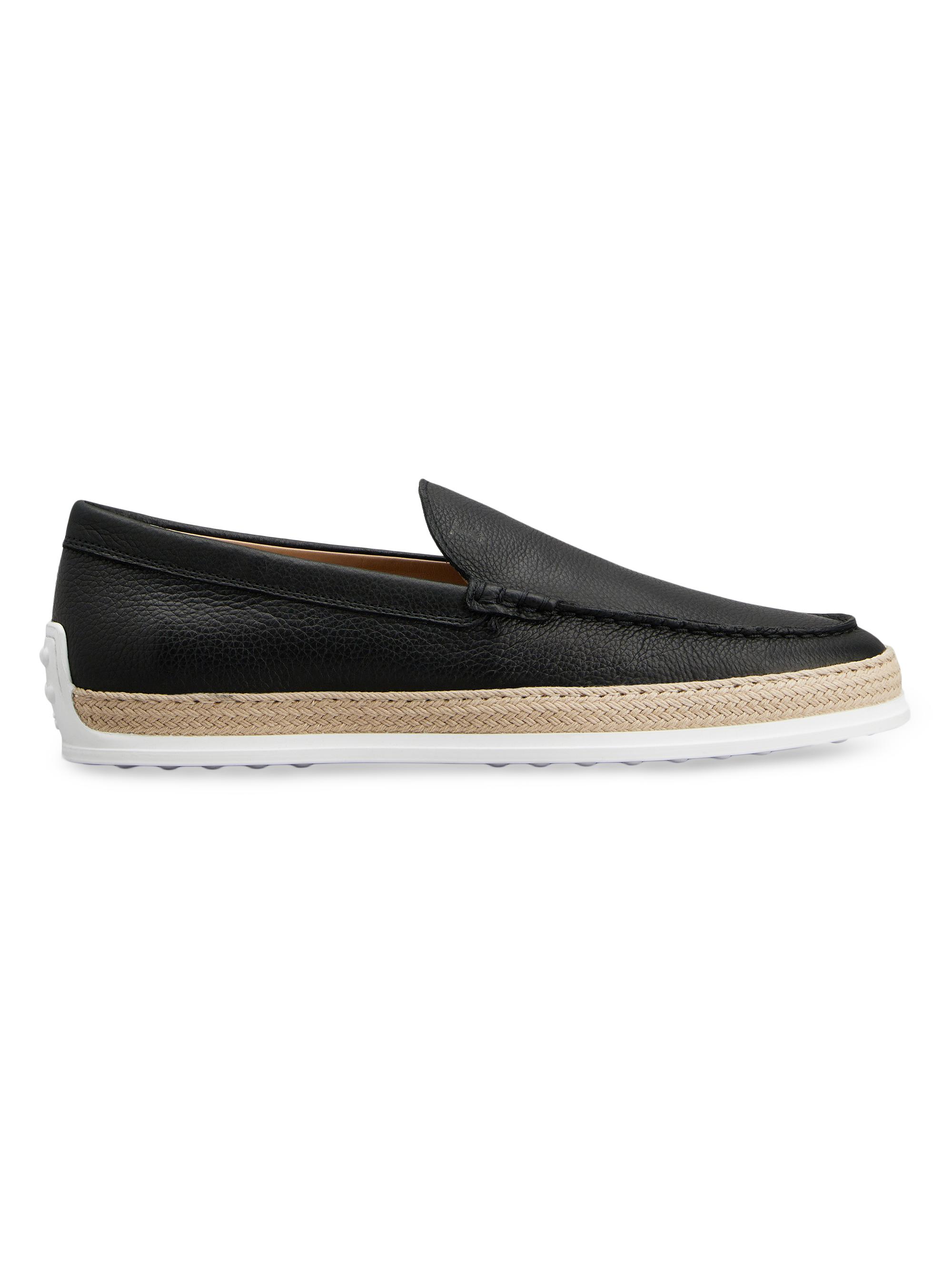 Tod's Men's Leather Slipper-Style Loafers - Nero