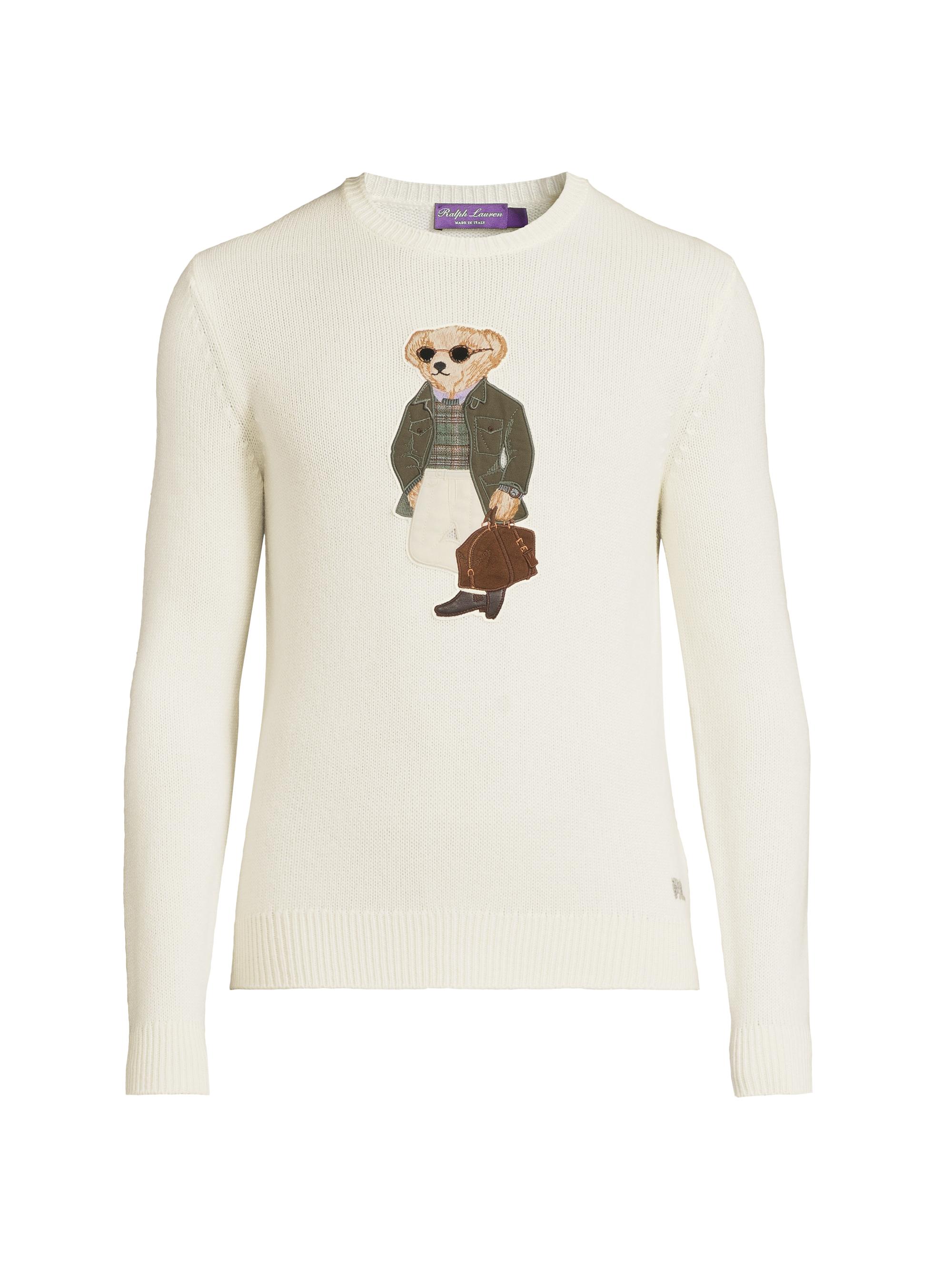 Ralph Lauren Purple Label Polo Bear Cashmere Sweater | Saks Fifth