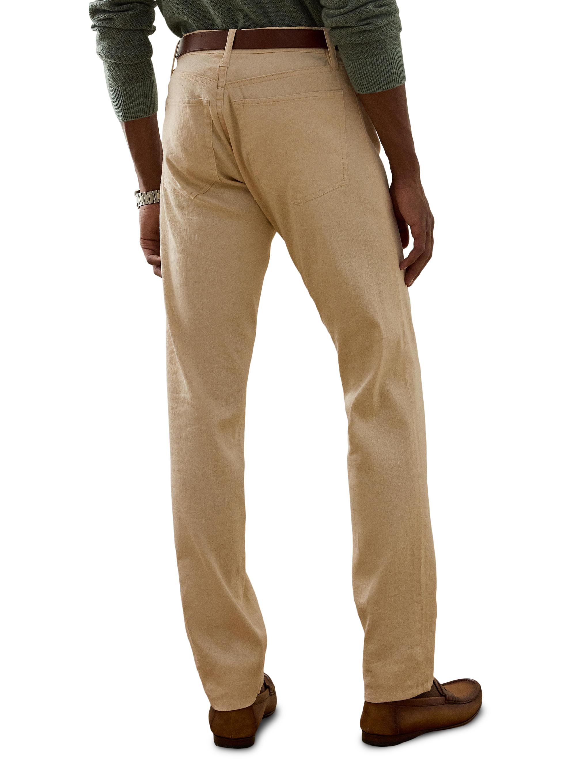 Ralph Lauren Purple Label Slim-Fit Stretch Linen-Cotton Jeans