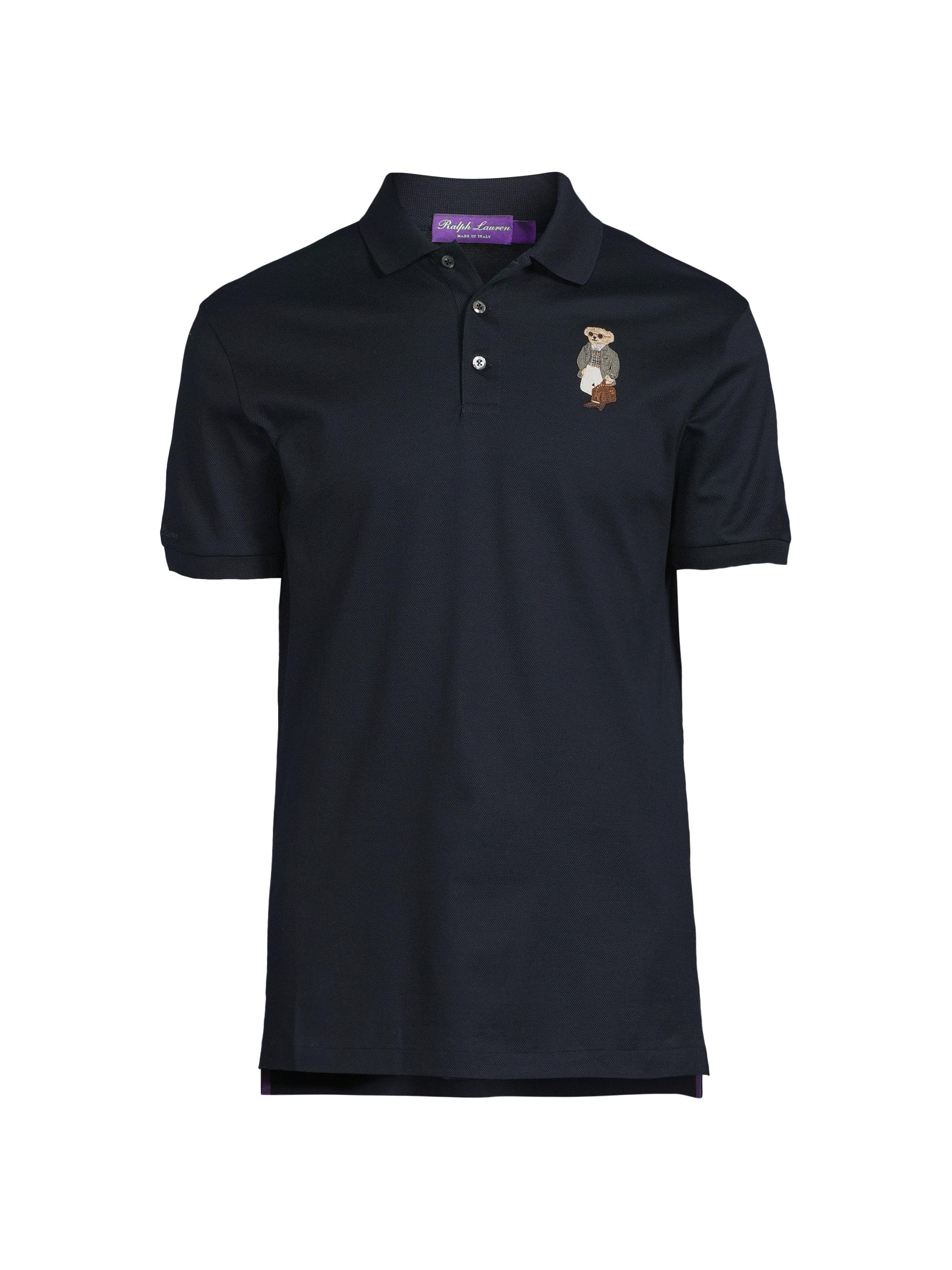 Ralph Lauren Purple Label Custom-Slim-Fit Polo Bear Piqué Polo