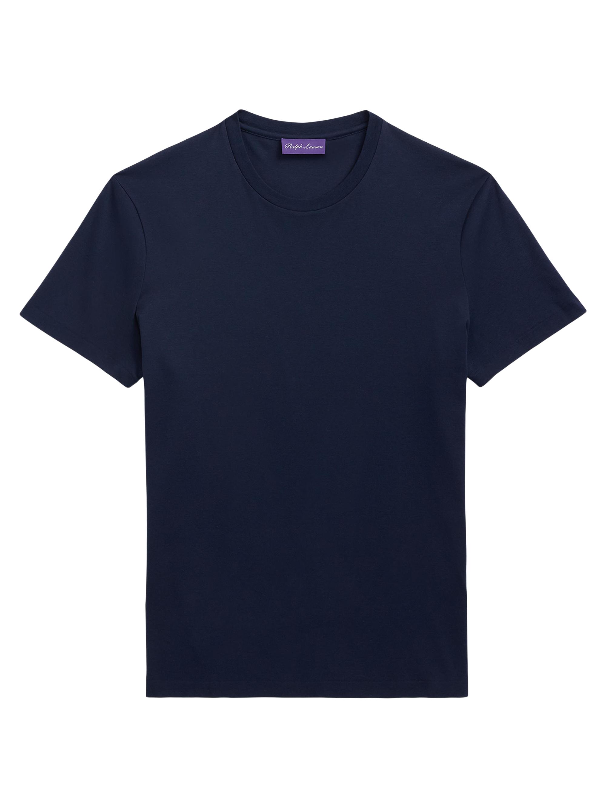 Ralph Lauren Purple Label Men's Interlock Cotton Crewneck T-Shirt - Classic Chairman Navy
