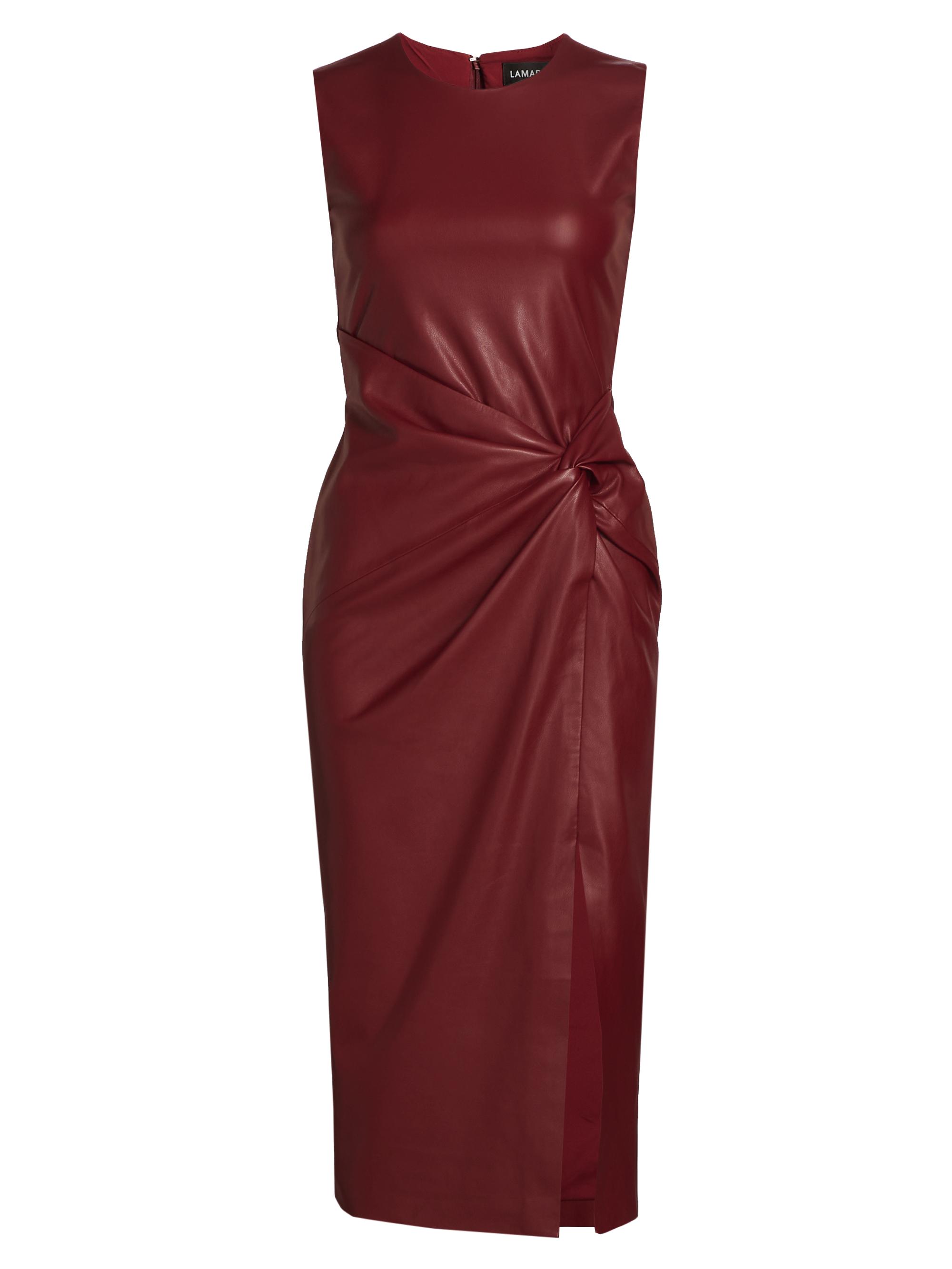 Lamarque Women's Brett Faux Leather Maxi Dress - Syrah