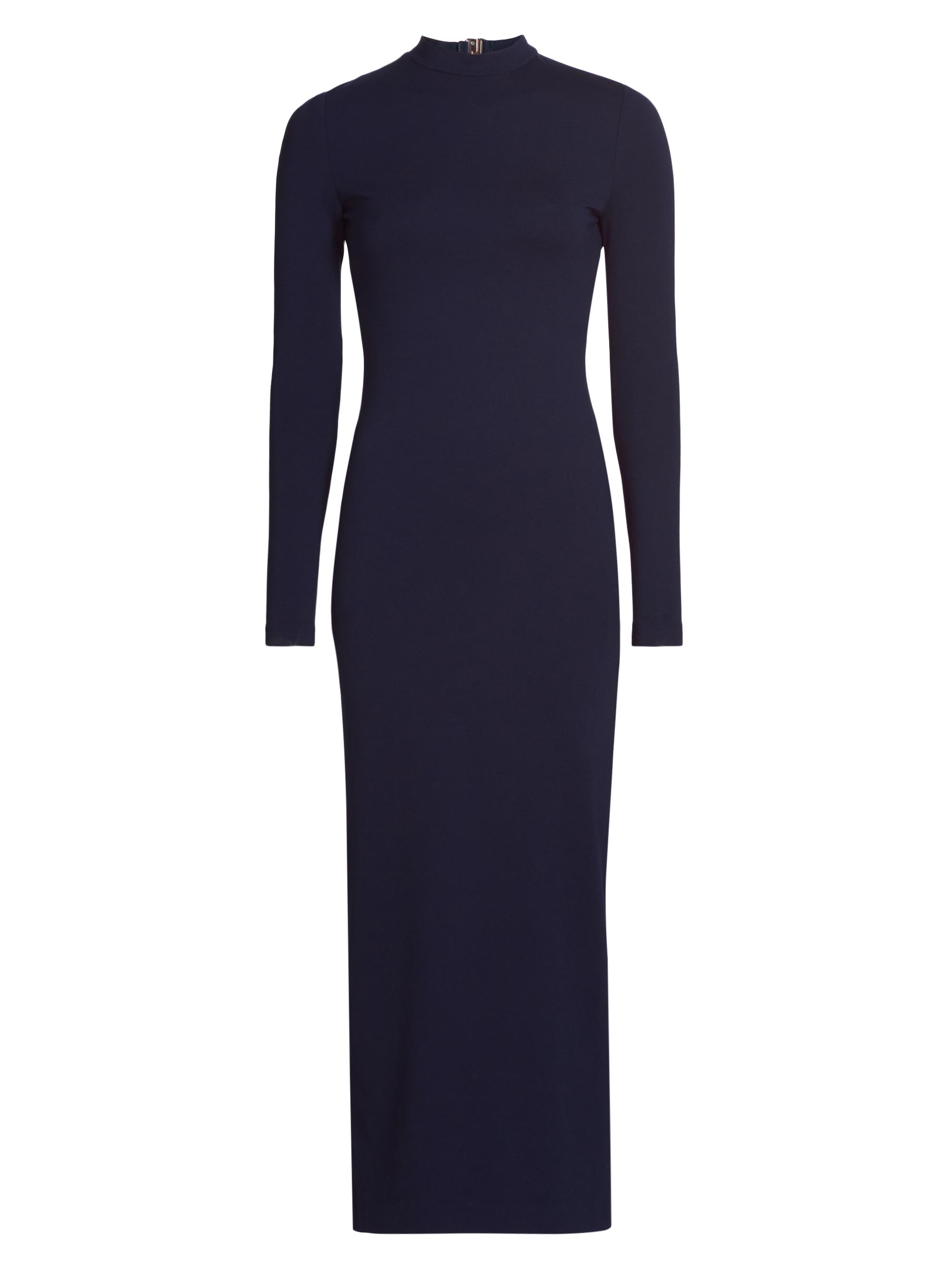 Lamarque Women's Mirella Knit Mock Turtleneck Maxi Dress - Midnight Blue
