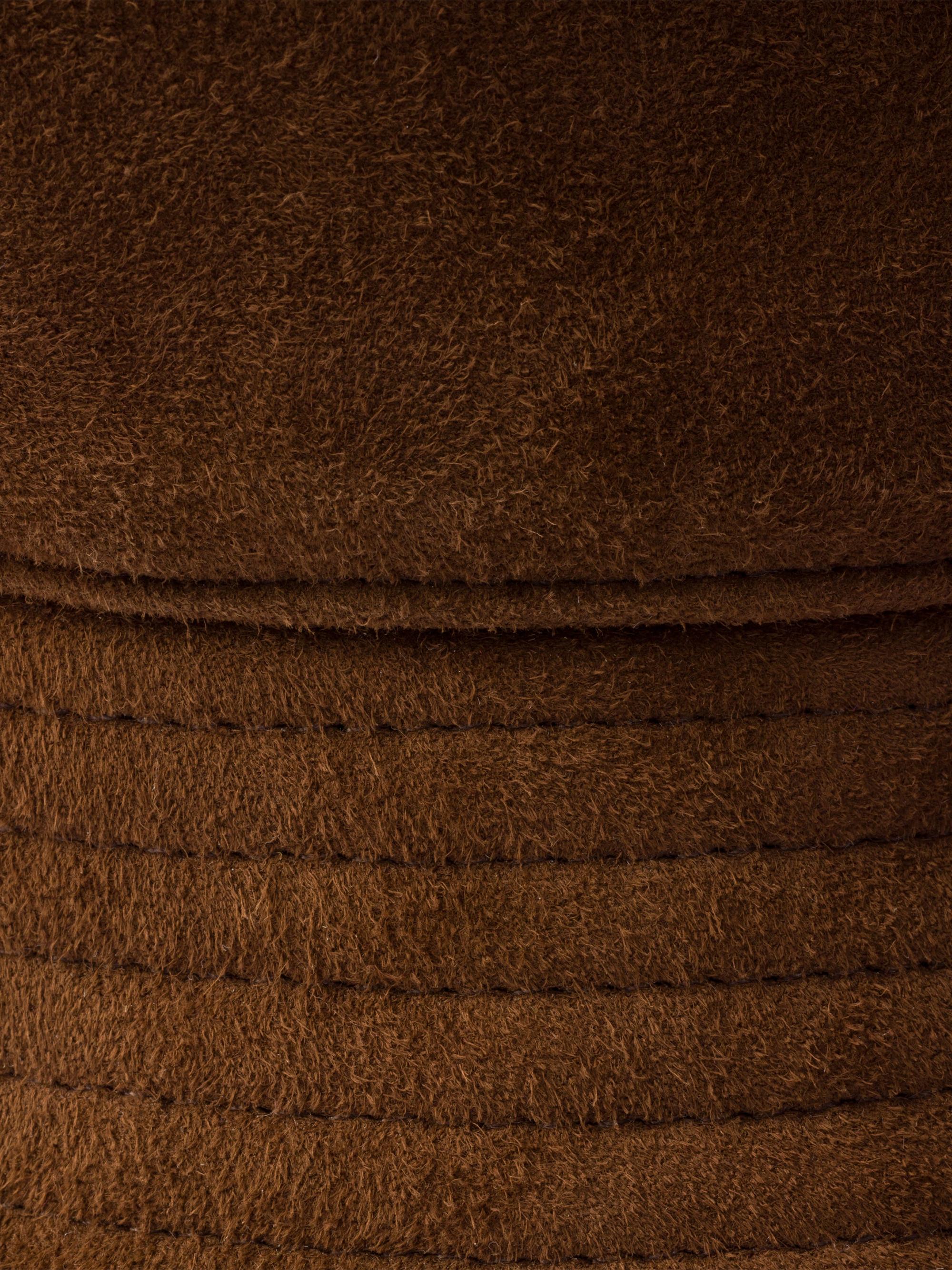 Prada Women's Suede Bucket Hat - Brown | Thumbnail 3