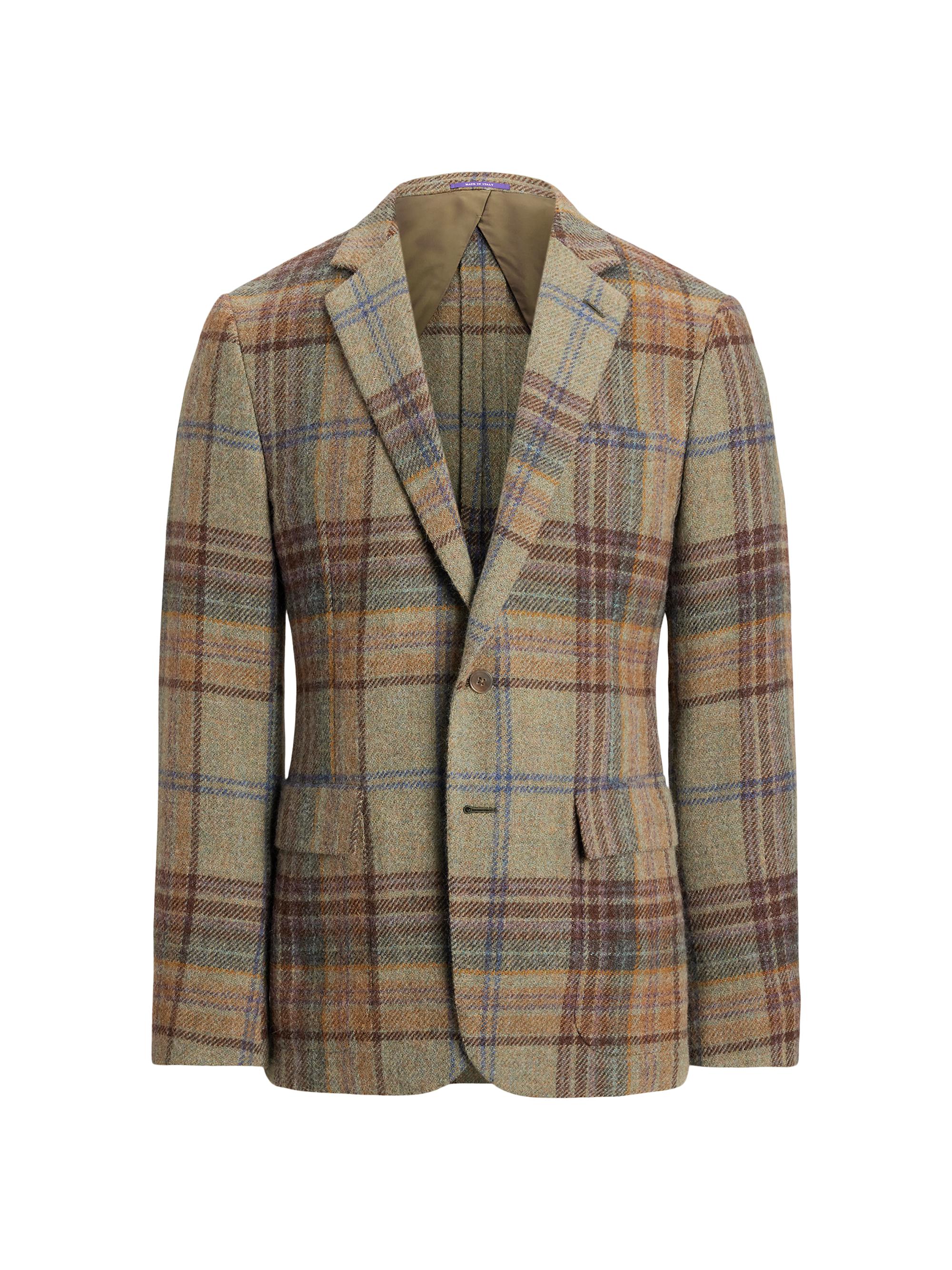 Ralph Lauren Purple Label Kent Hand-Tailored Plaid Wool Sportcoat