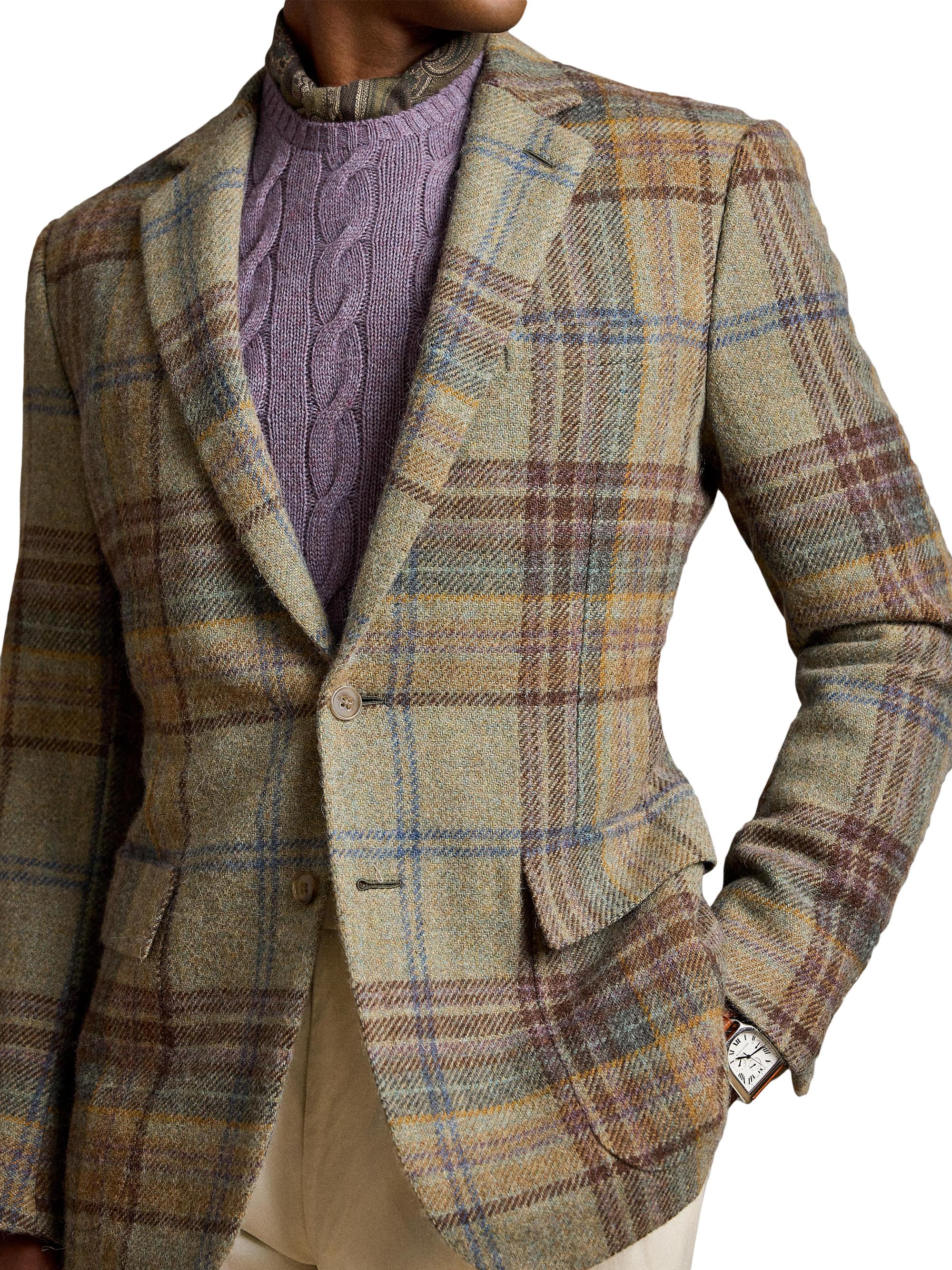 Ralph Lauren Purple Label Kent Hand-Tailored Plaid Wool Sportcoat