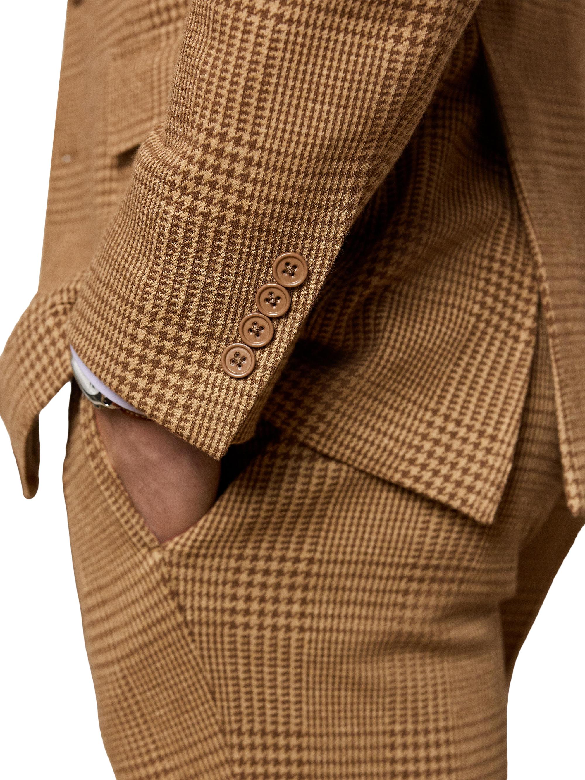 Ralph Lauren Purple Label Hadley Hand-Tailored Plaid Jersey Jacket