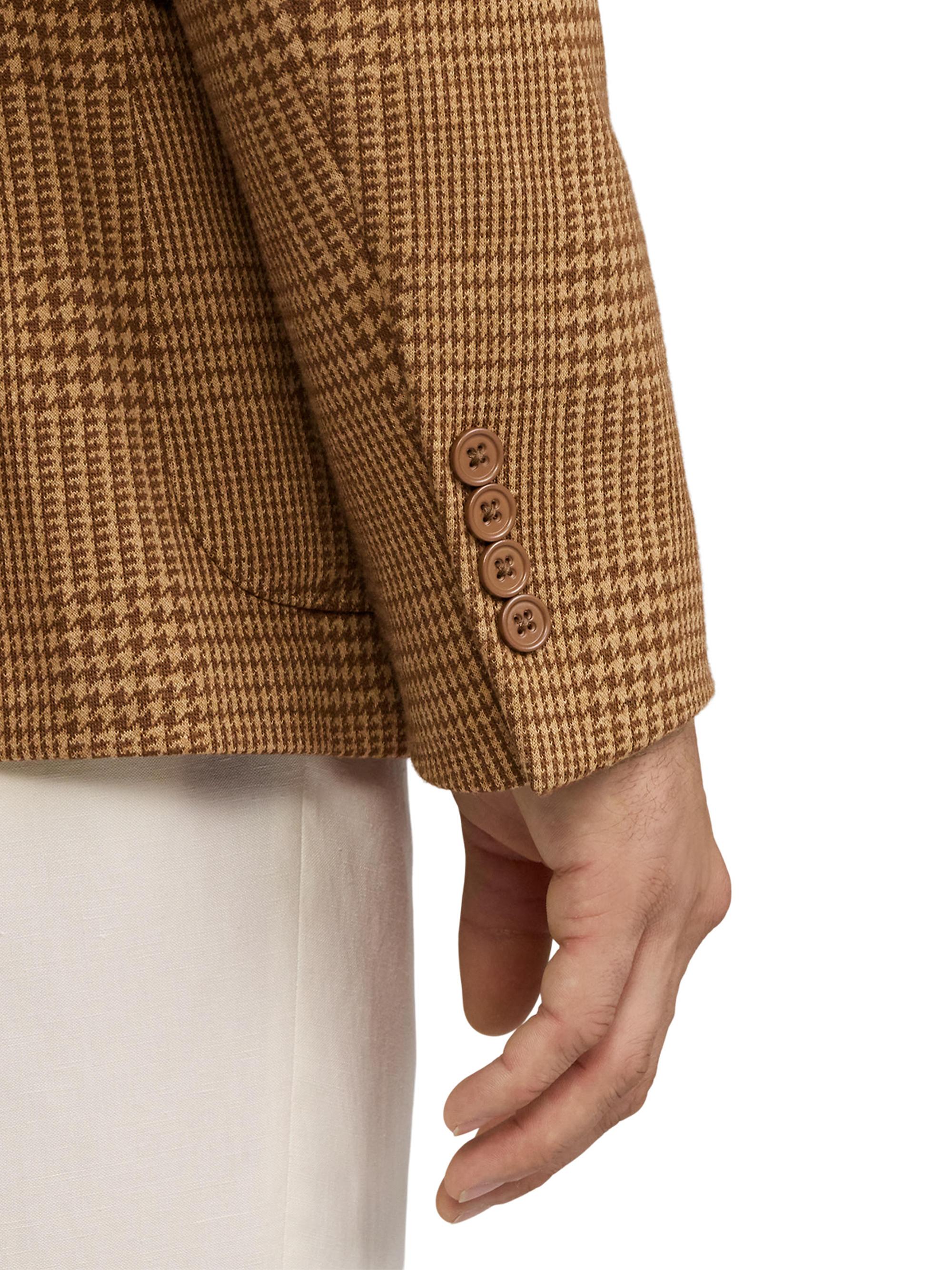 Ralph Lauren Purple Label Hadley Hand-Tailored Plaid Jersey Jacket