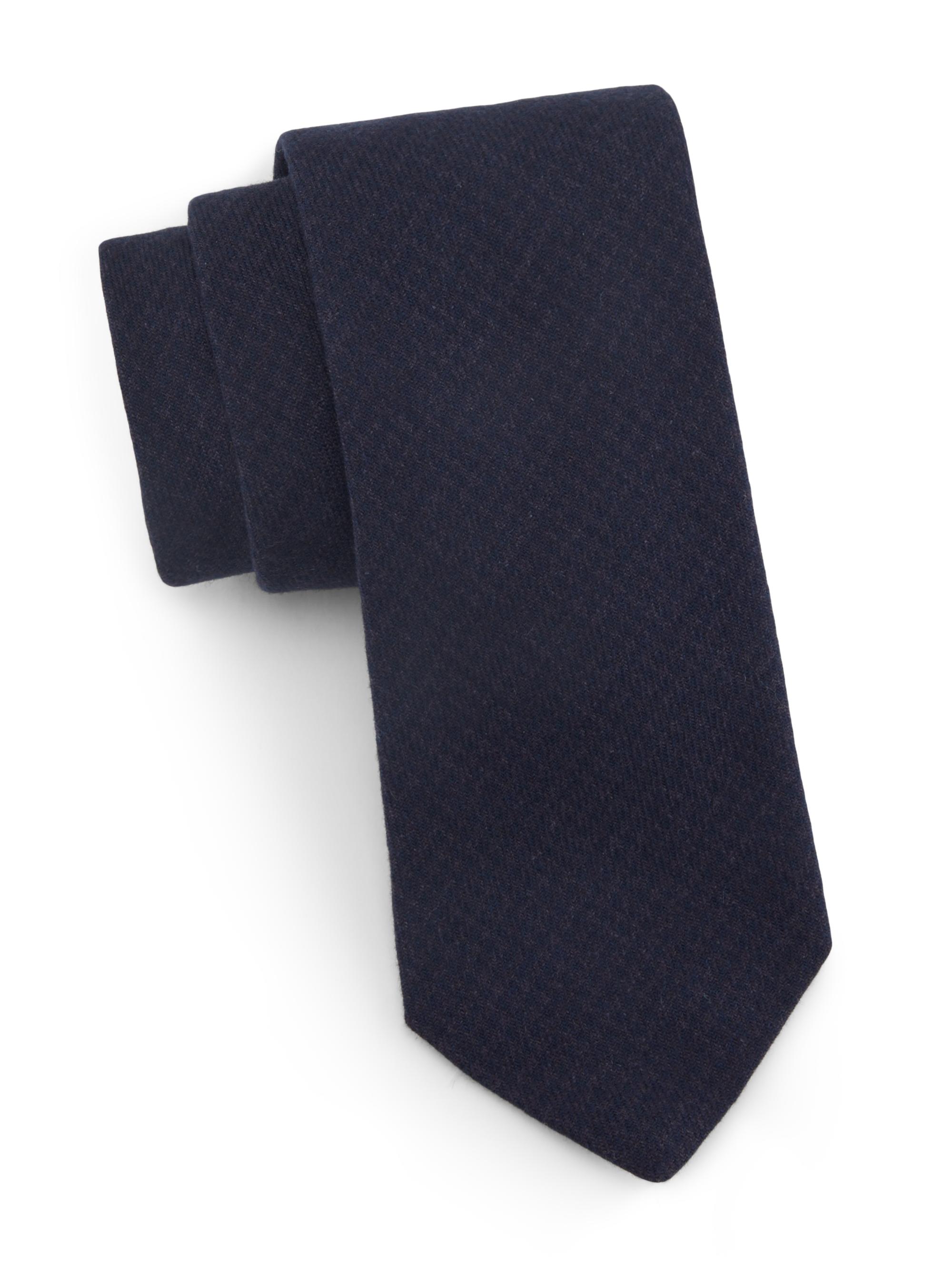Ralph Lauren Purple Label Men's Mini-Houndstooth Twill Tie - Navy