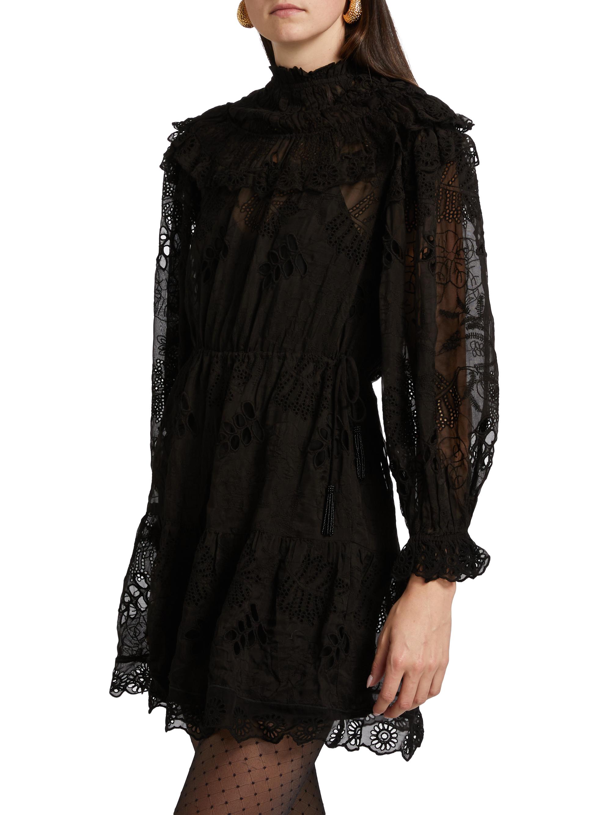 chinese dress ladies Black Blossom Tapestry LENZING™ ECOVERO™ Viscose Midi Wrap Dress – FARM Rio