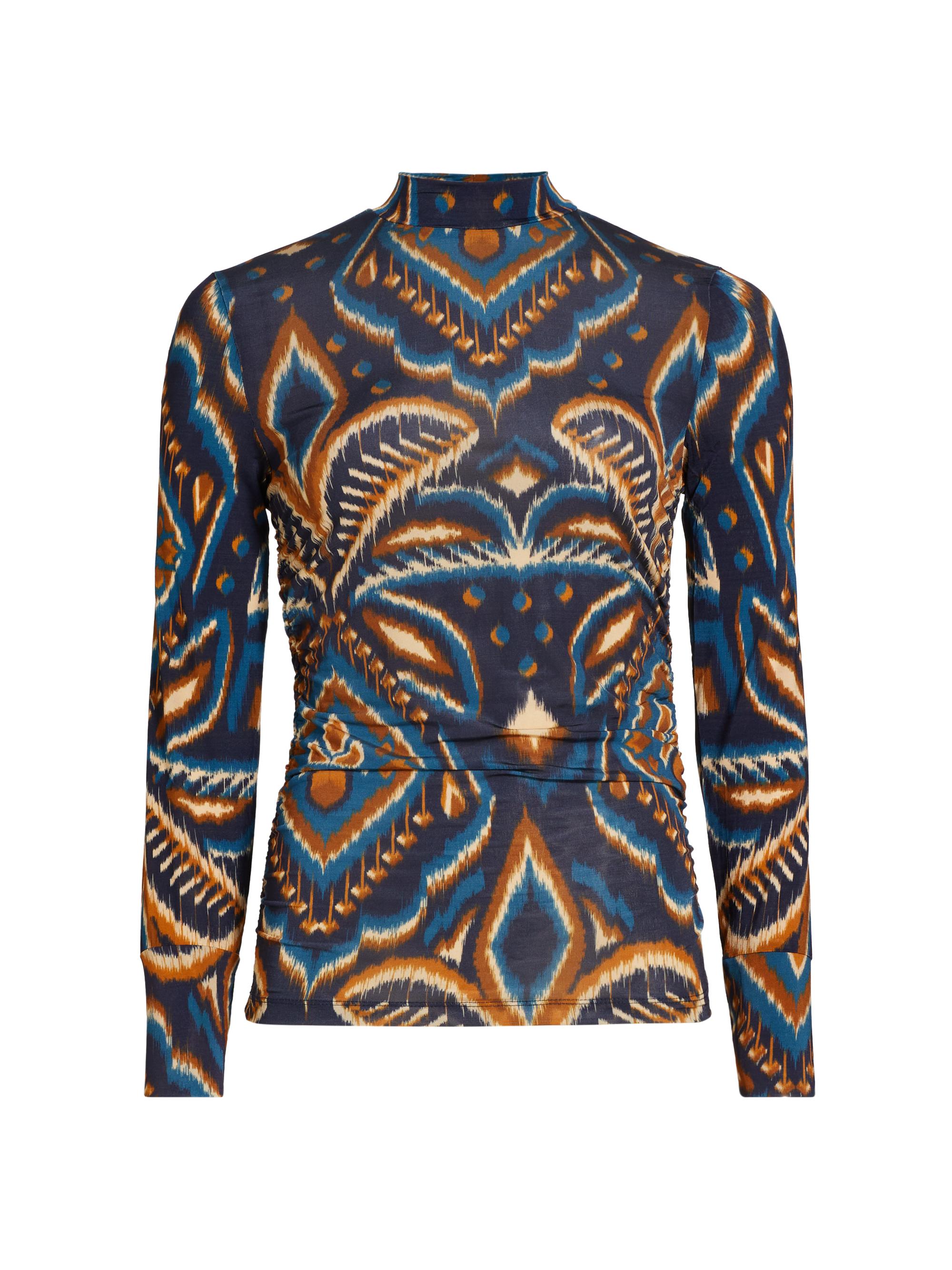 Farm Rio Pineapple Ikat-Inspired Blouse | Saks Fifth Avenue