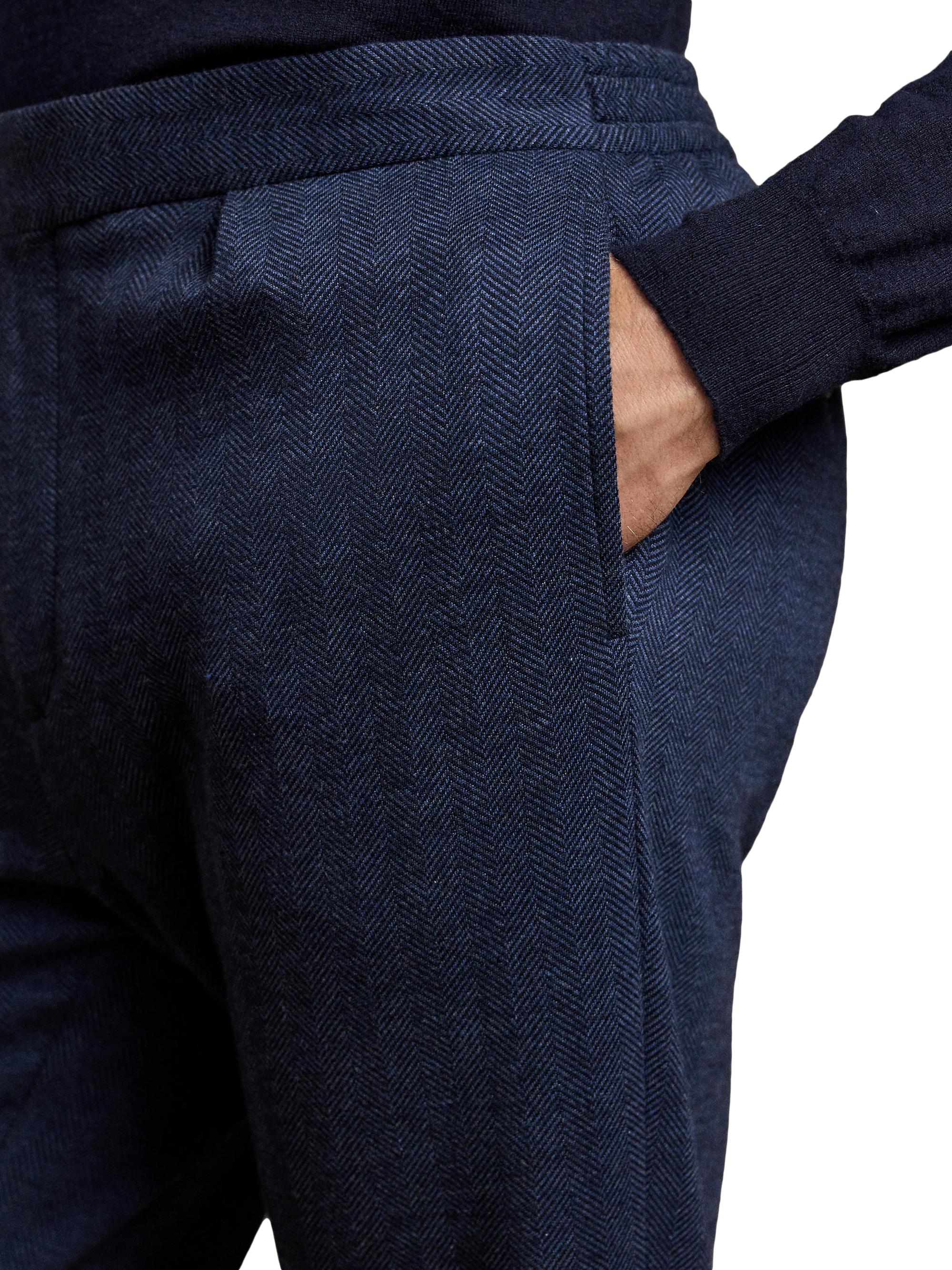 Ralph Lauren Purple Label Hand-Tailored Herringbone Suit Trousers