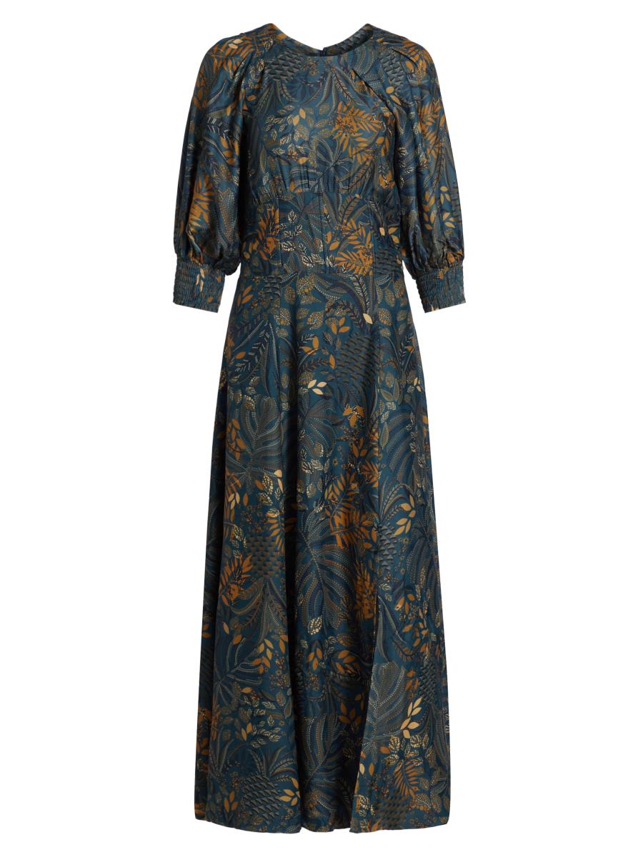 Farm Rio Dotted Forest Maxi Dress | Saks Fifth Avenue