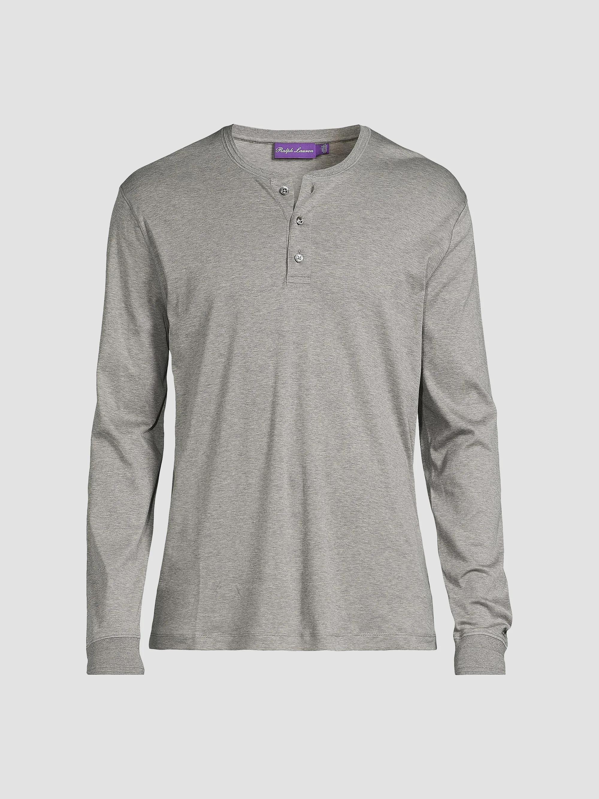 Ralph Lauren Purple Label Interlock Henley Shirt | Saks Fifth Avenue