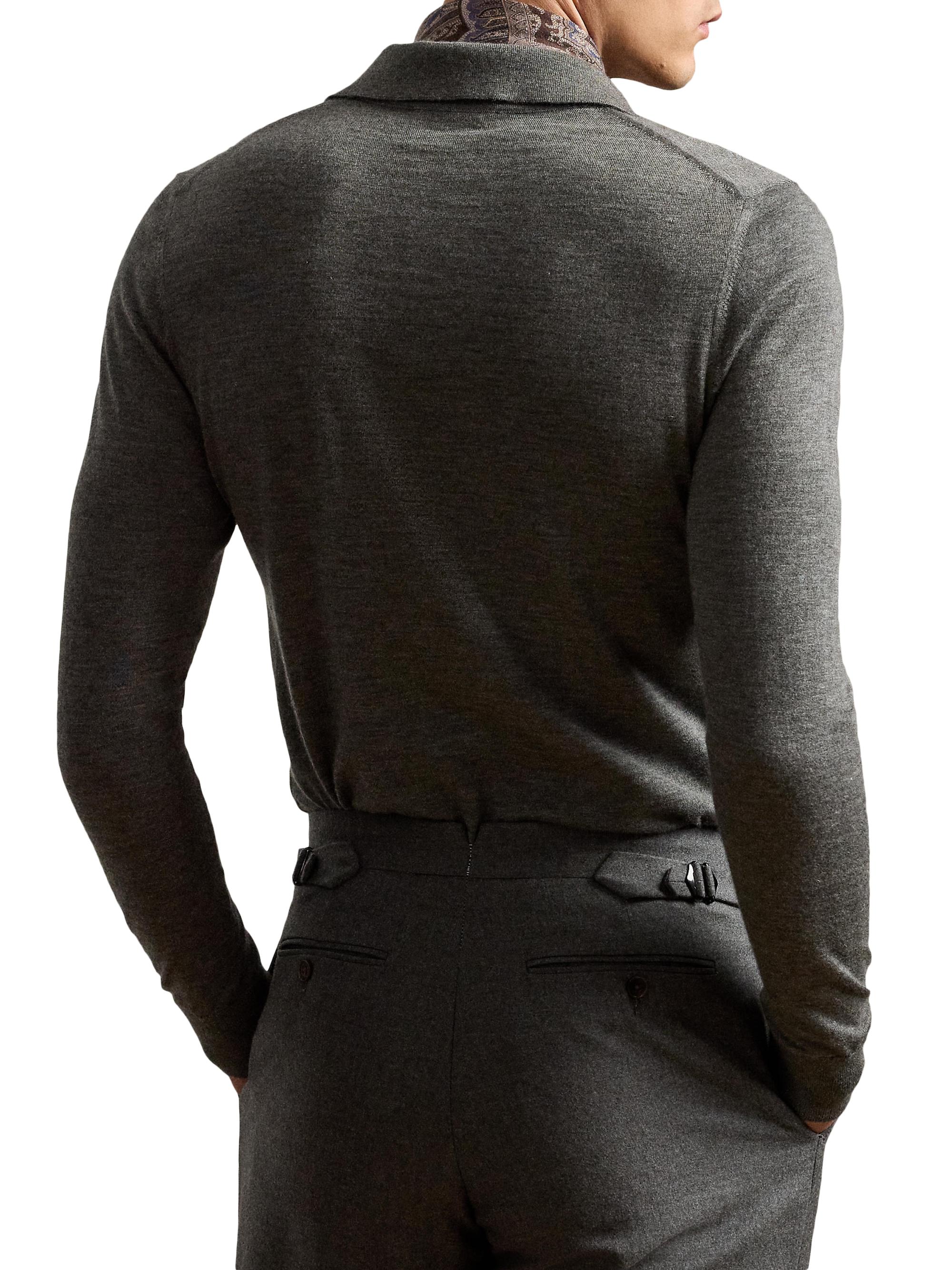 Ralph Lauren Purple Label Cashmere Polo-Collar Sweater | Saks