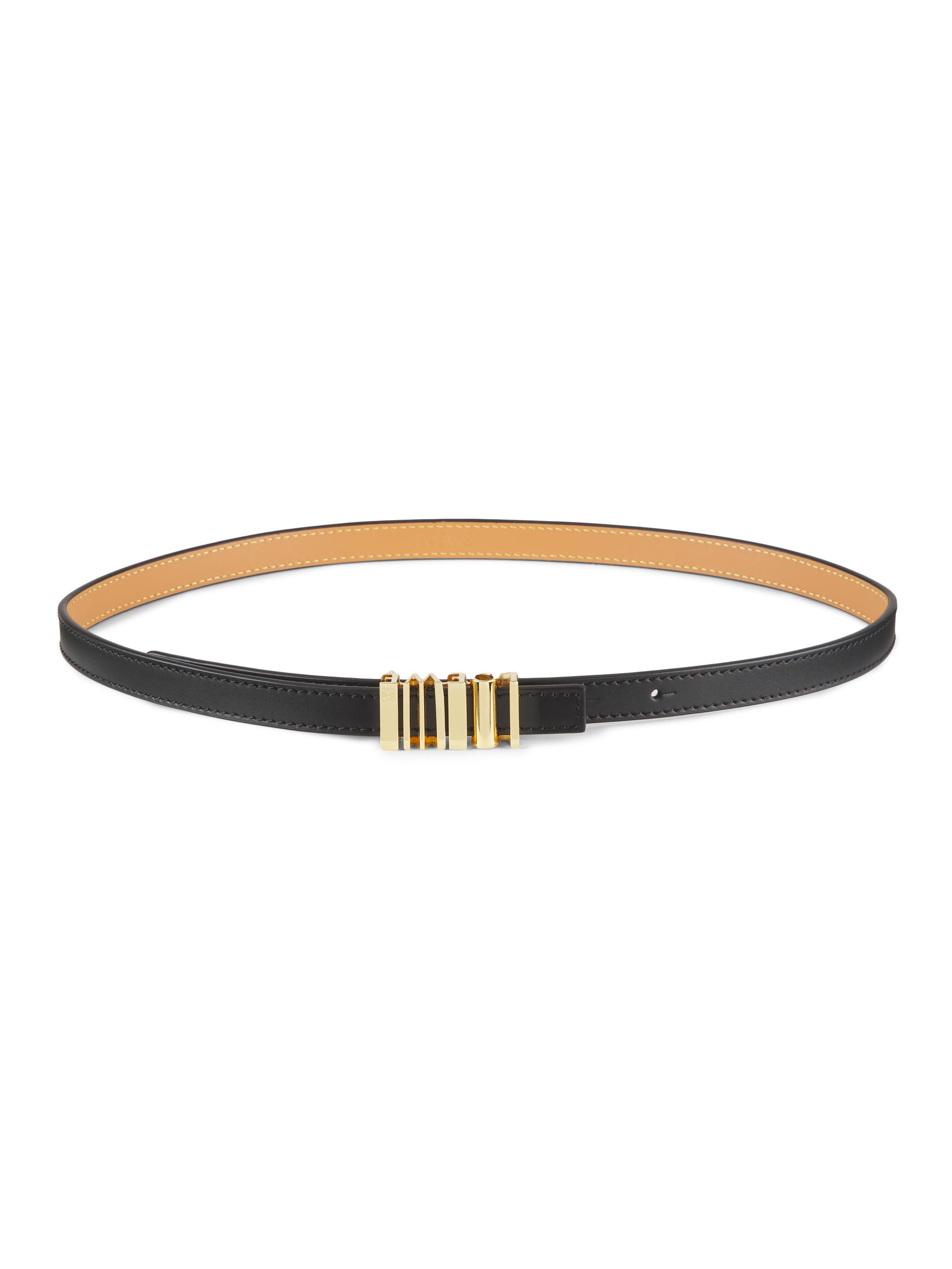 LOEWE Graphic Logo Leather Belt | Saks Fifth Avenue