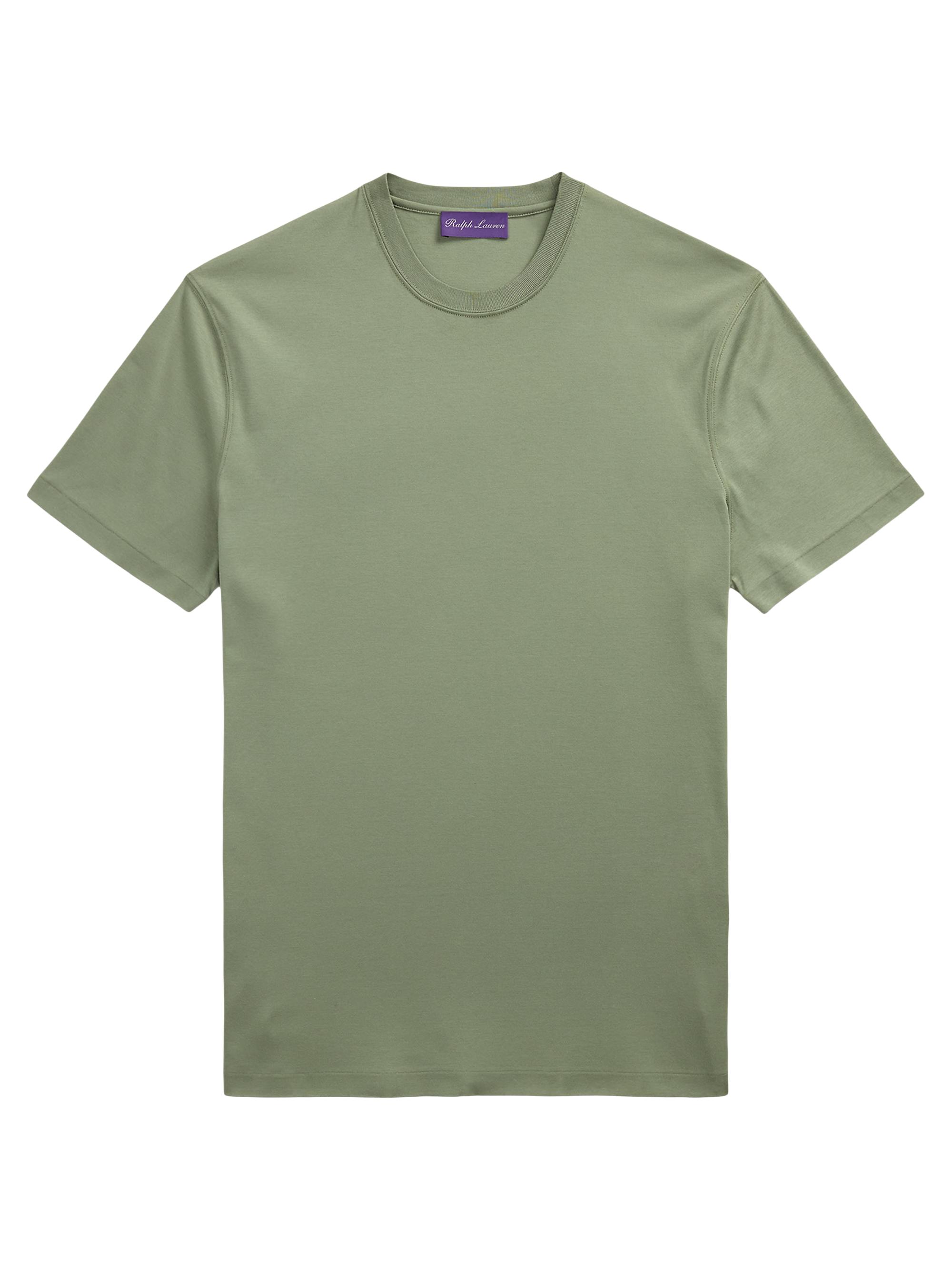 Ralph Lauren Purple Label Men's Interlock Cotton Crewneck T-Shirt - Sea Spray Melange