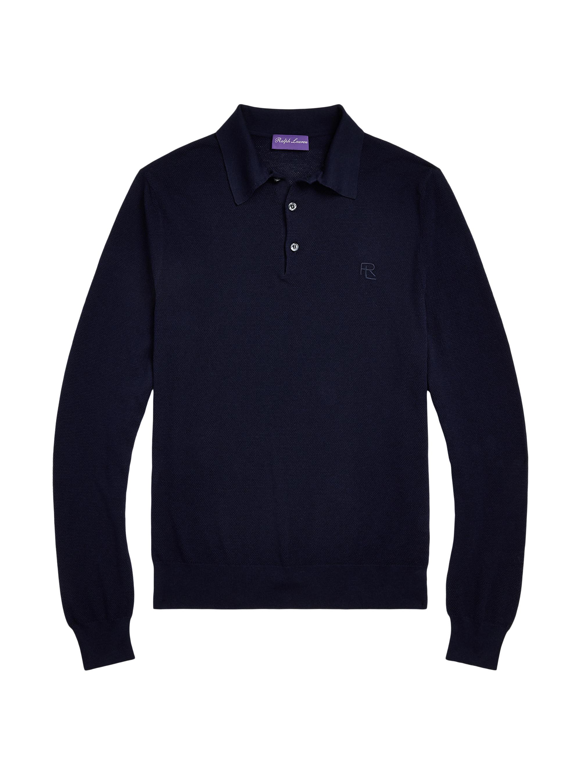 Ralph Lauren Purple Label Polo Silk-Cotton Sweater | Saks Fifth Avenue