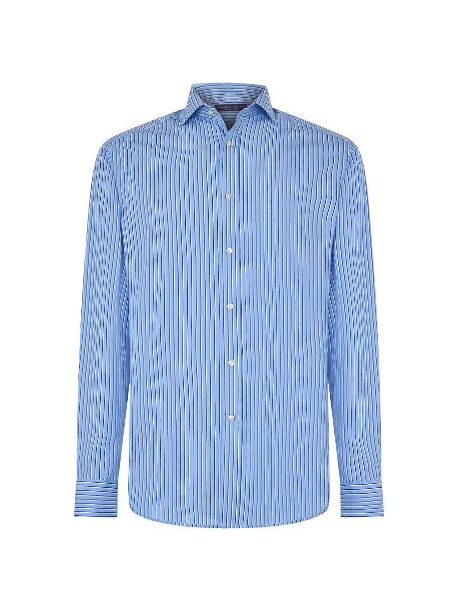 Ralph Lauren Purple Label Striped Poplin Shirt | Saks Fifth